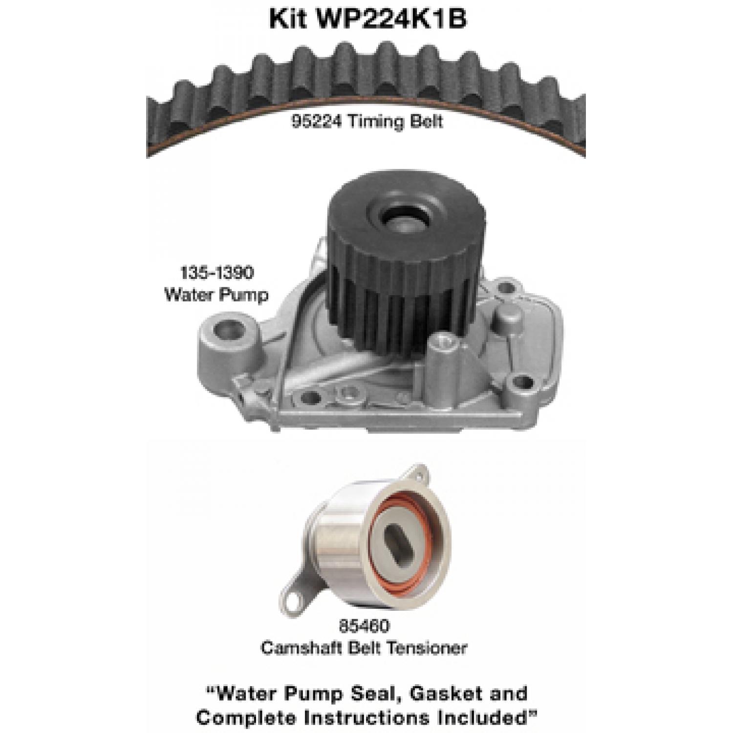 Dayco WP224K1B Engine Timing Belt Kit with Water Pump product image 1 of 1