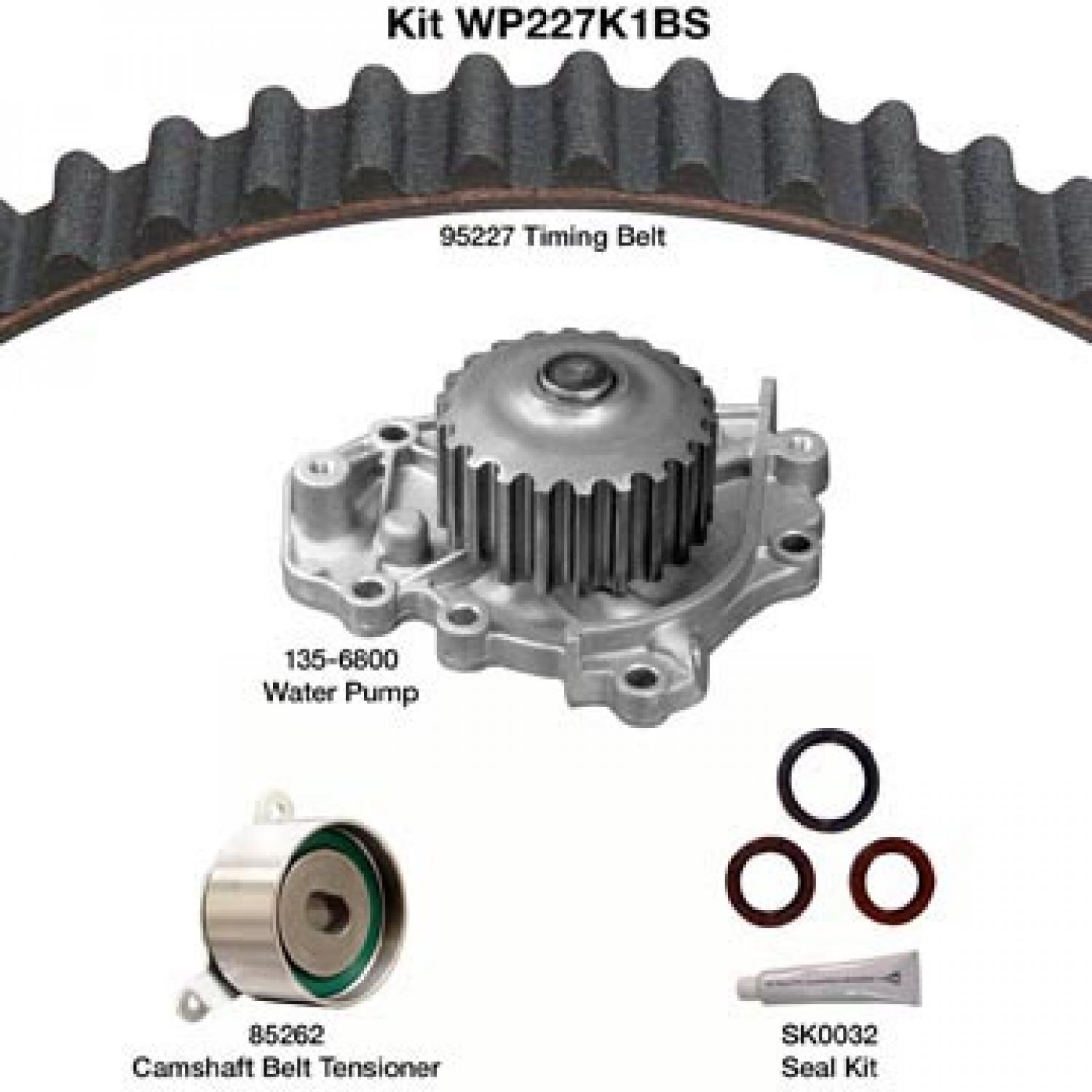 Dayco WP227K1BS - Engine Timing Belt Kit with Water Pump Dayco WP227K1BS Engine Timing Belt Kit with Water Pump product image 1 of 1