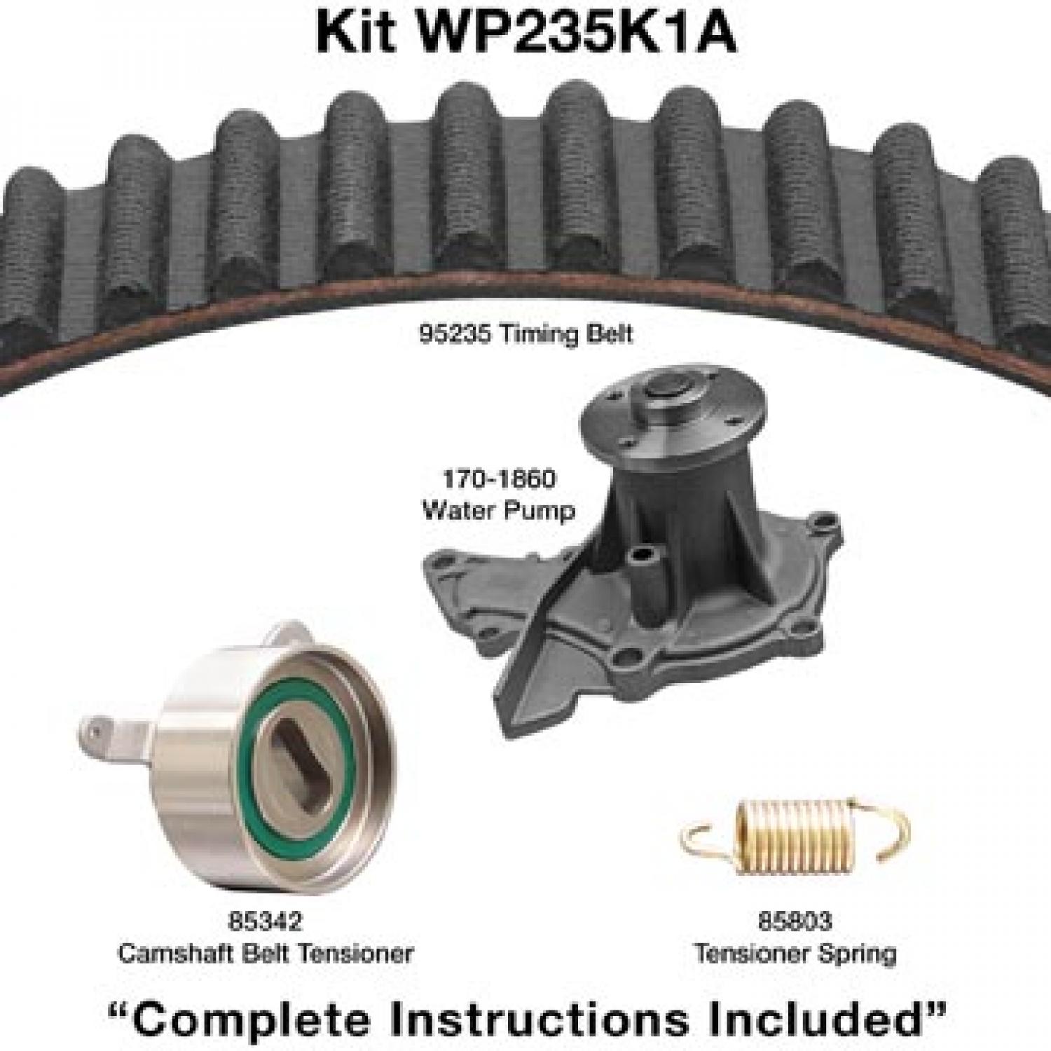 Dayco WP235K1A Engine Timing Belt Kit with Water Pump product image 1 of 1