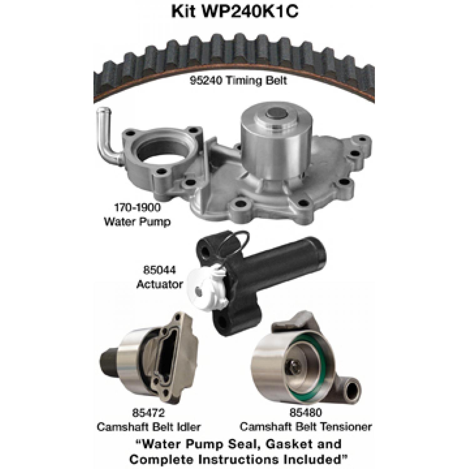 Dayco WP240K1C Engine Timing Belt Kit with Water Pump product image 1 of 1