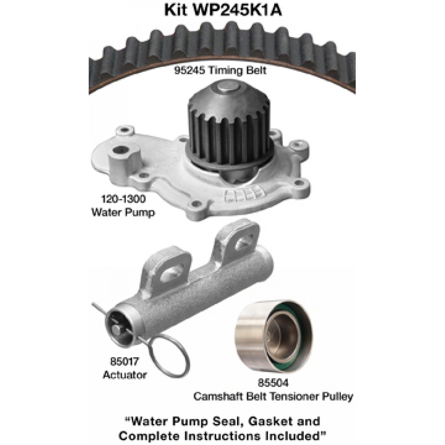 Dayco WP245K1A Engine Timing Belt Kit with Water Pump product image 1 of 1