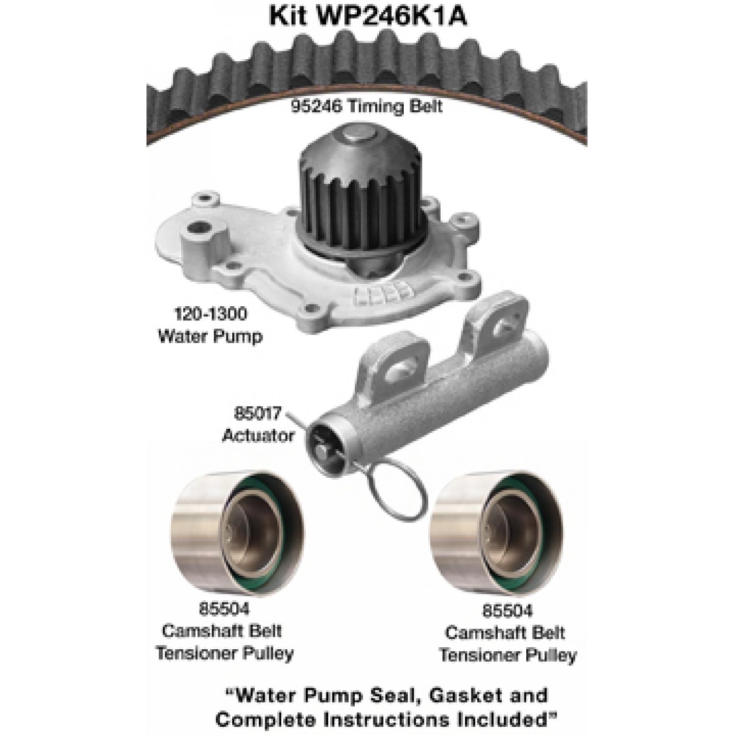 Dayco WP246K1A Engine Timing Belt Kit with Water Pump product image 1 of 1