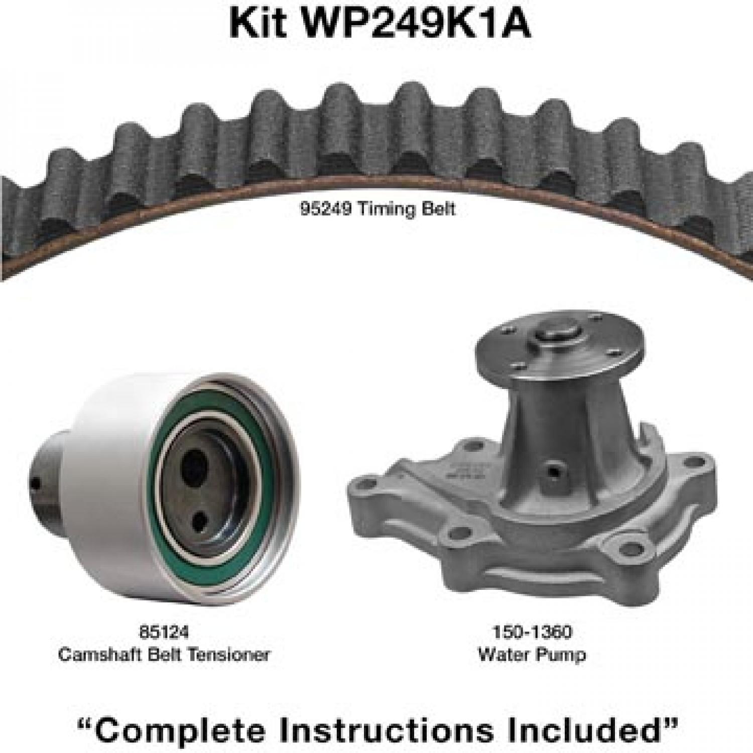 Dayco WP249K1A Engine Timing Belt Kit with Water Pump product image 1 of 1