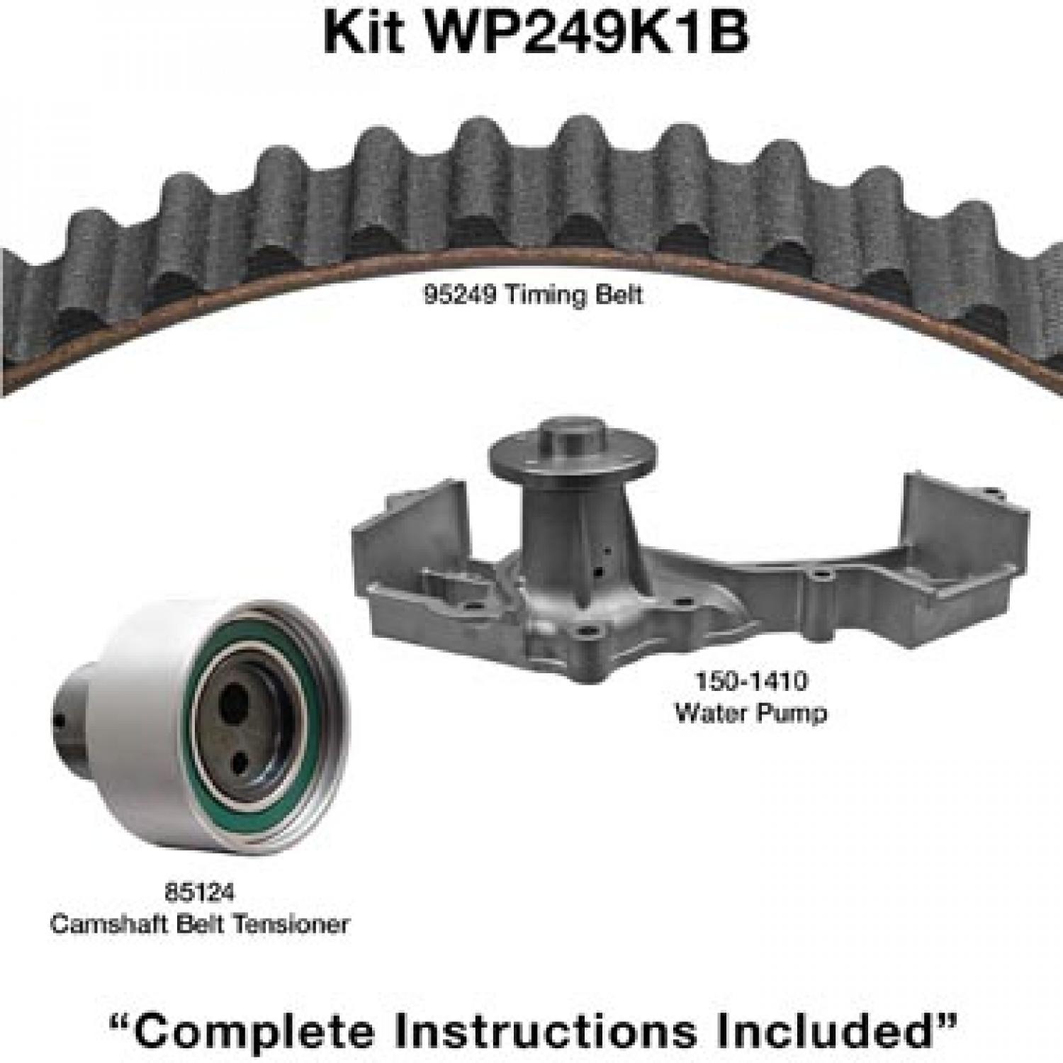 Dayco WP249K1B Engine Timing Belt Kit with Water Pump product image 1 of 1