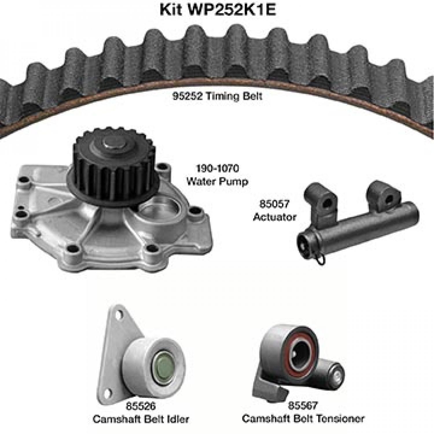 Dayco WP252K1E Engine Timing Belt Kit with Water Pump product image 1 of 1