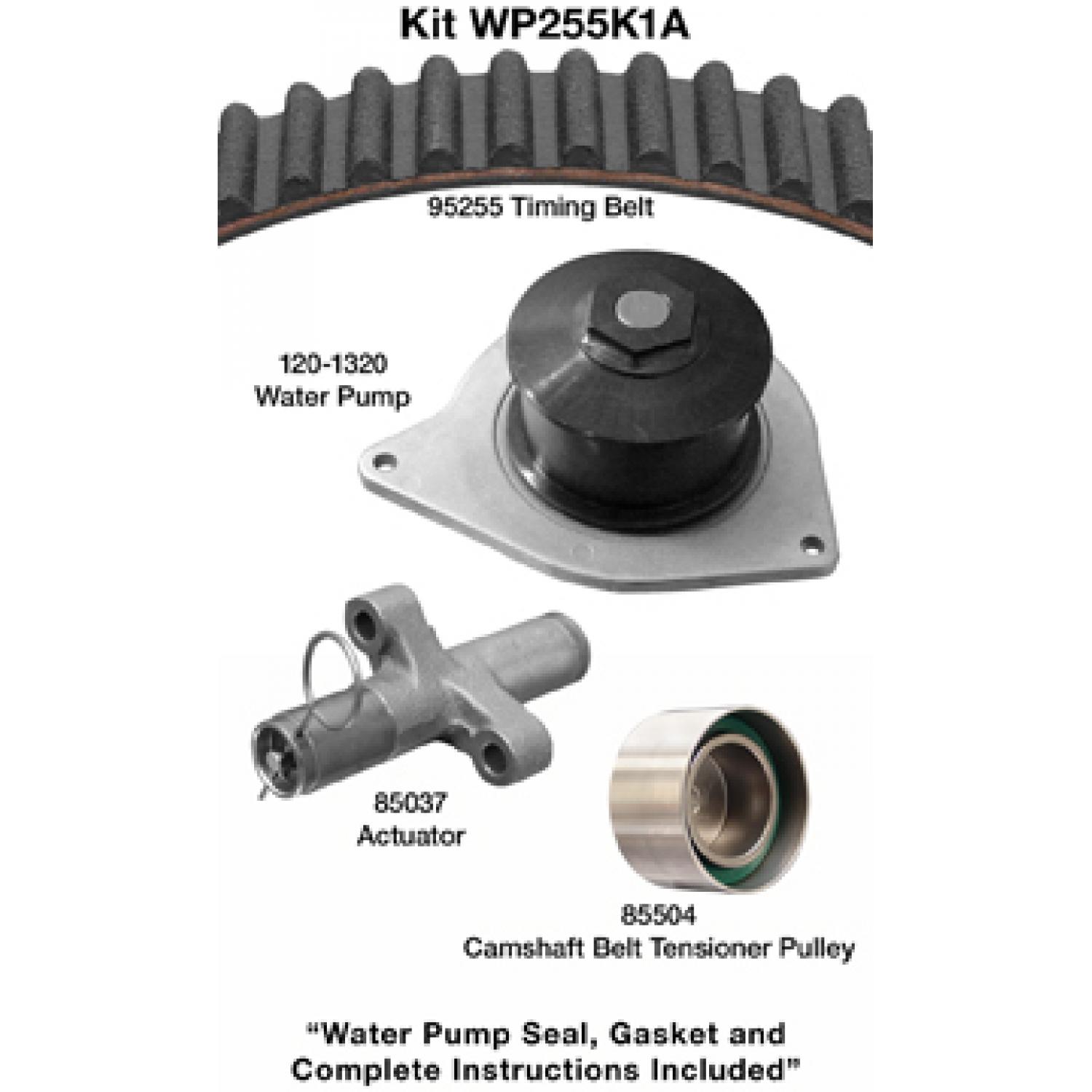 Dayco WP255K1A Engine Timing Belt Kit with Water Pump product image 1 of 1