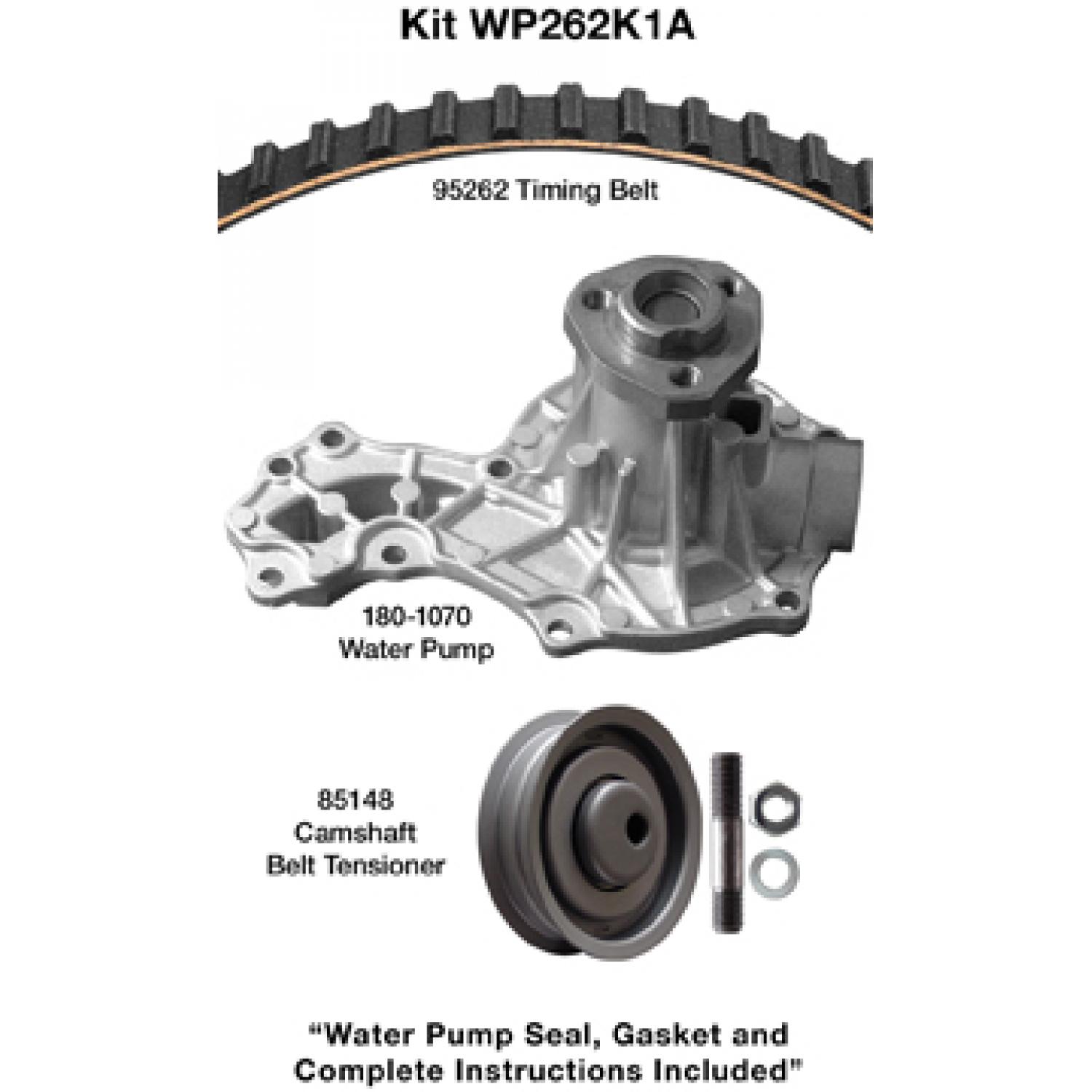 Dayco WP262K1A Engine Timing Belt Kit with Water Pump product image 1 of 1