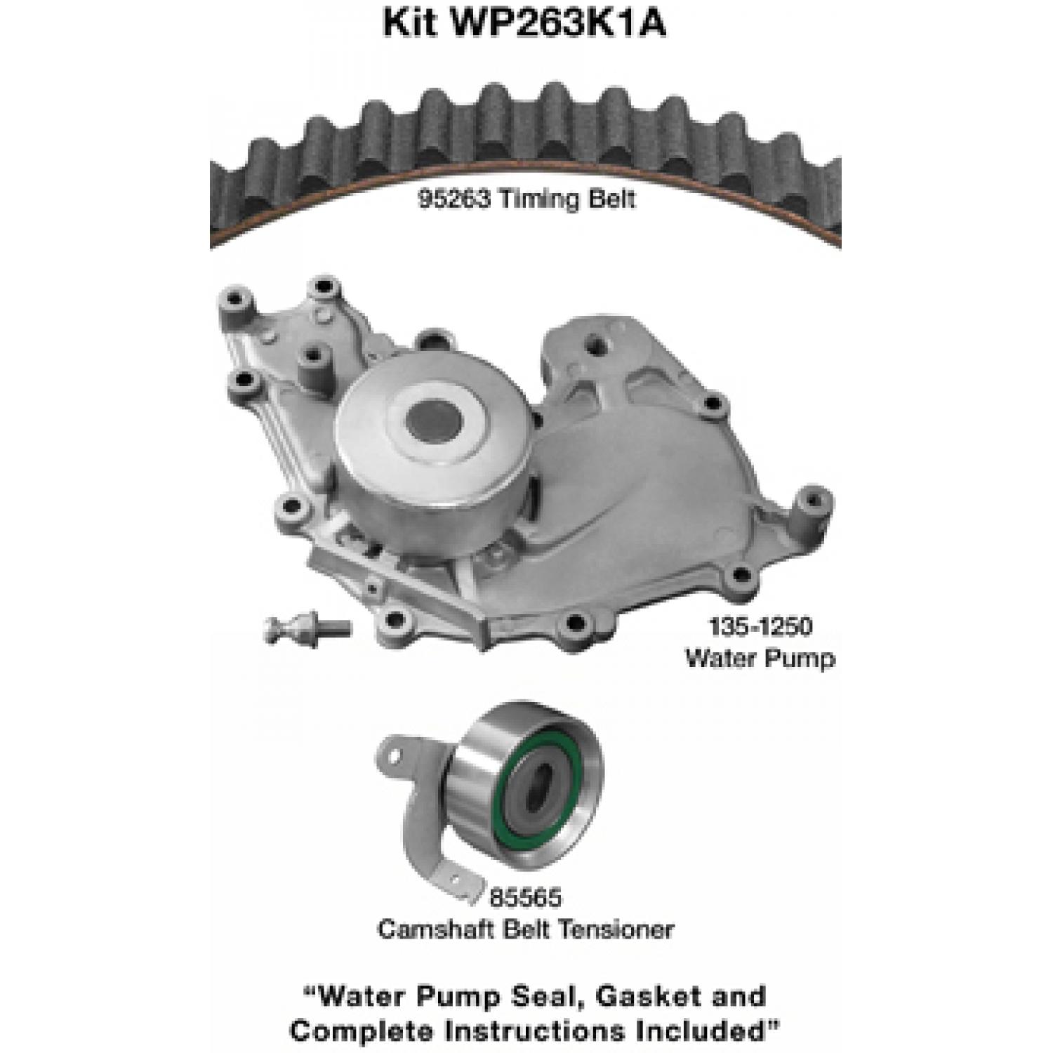 Dayco WP263K1A Engine Timing Belt Kit with Water Pump product image 1 of 1