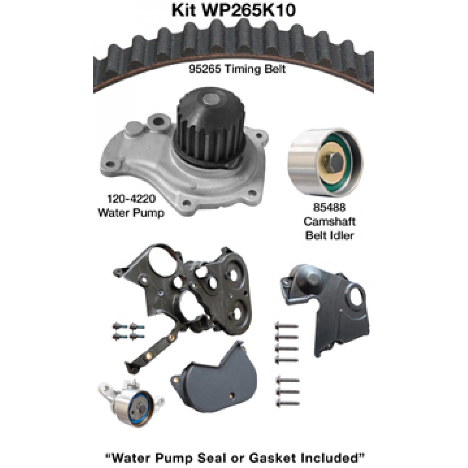 Dayco WP265K10 Engine Timing Belt Kit with Water Pump product image 1 of 1