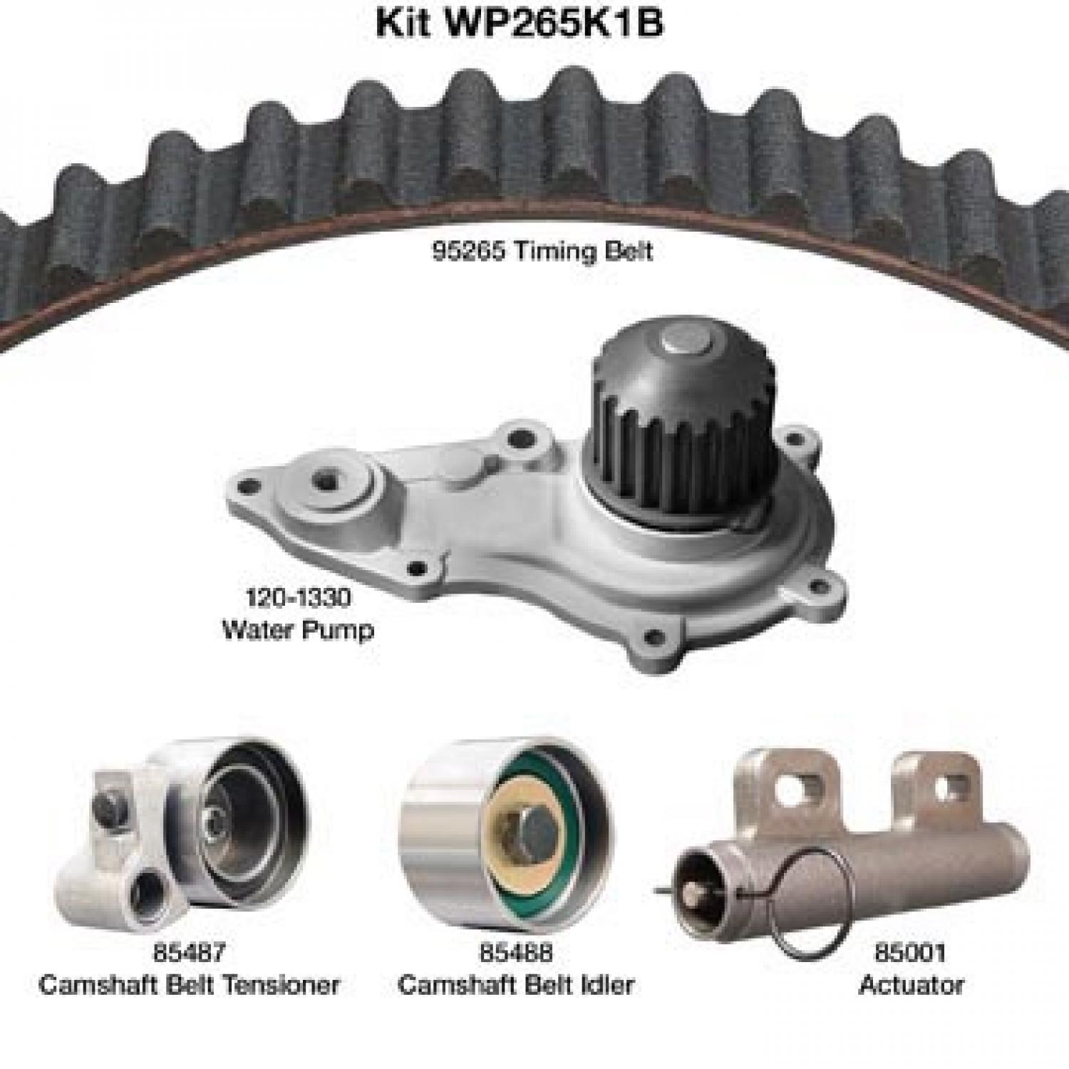 Dayco WP265K1B - Engine Timing Belt Kit with Water Pump Dayco WP265K1B Engine Timing Belt Kit with Water Pump product image 1 of 1
