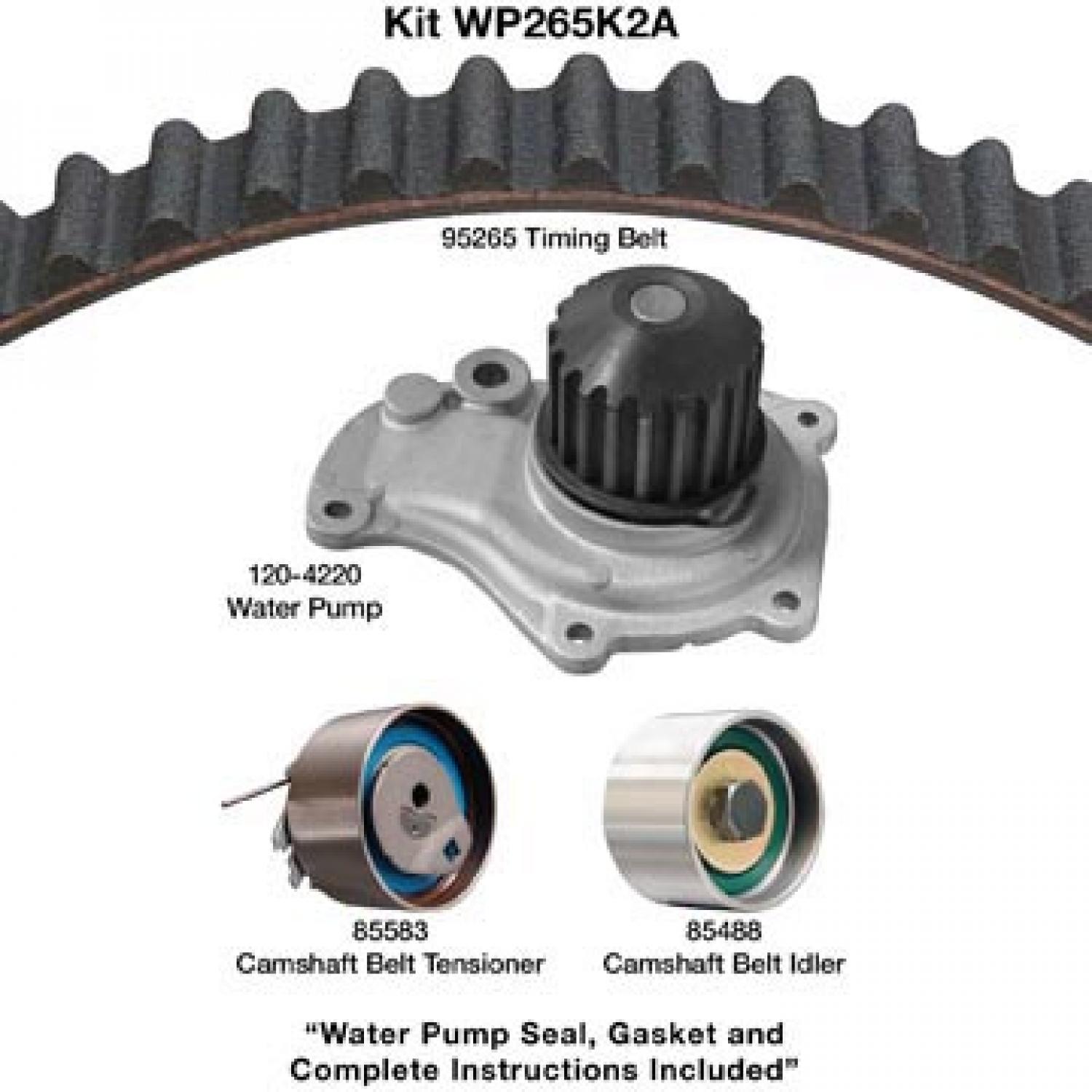 Dayco WP265K2A Engine Timing Belt Kit with Water Pump product image 1 of 1