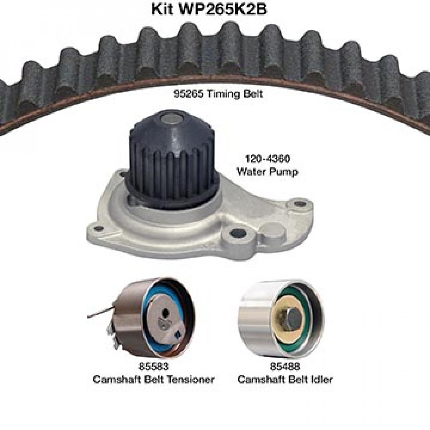Dayco WP265K2B Engine Timing Belt Kit with Water Pump product image 1 of 1