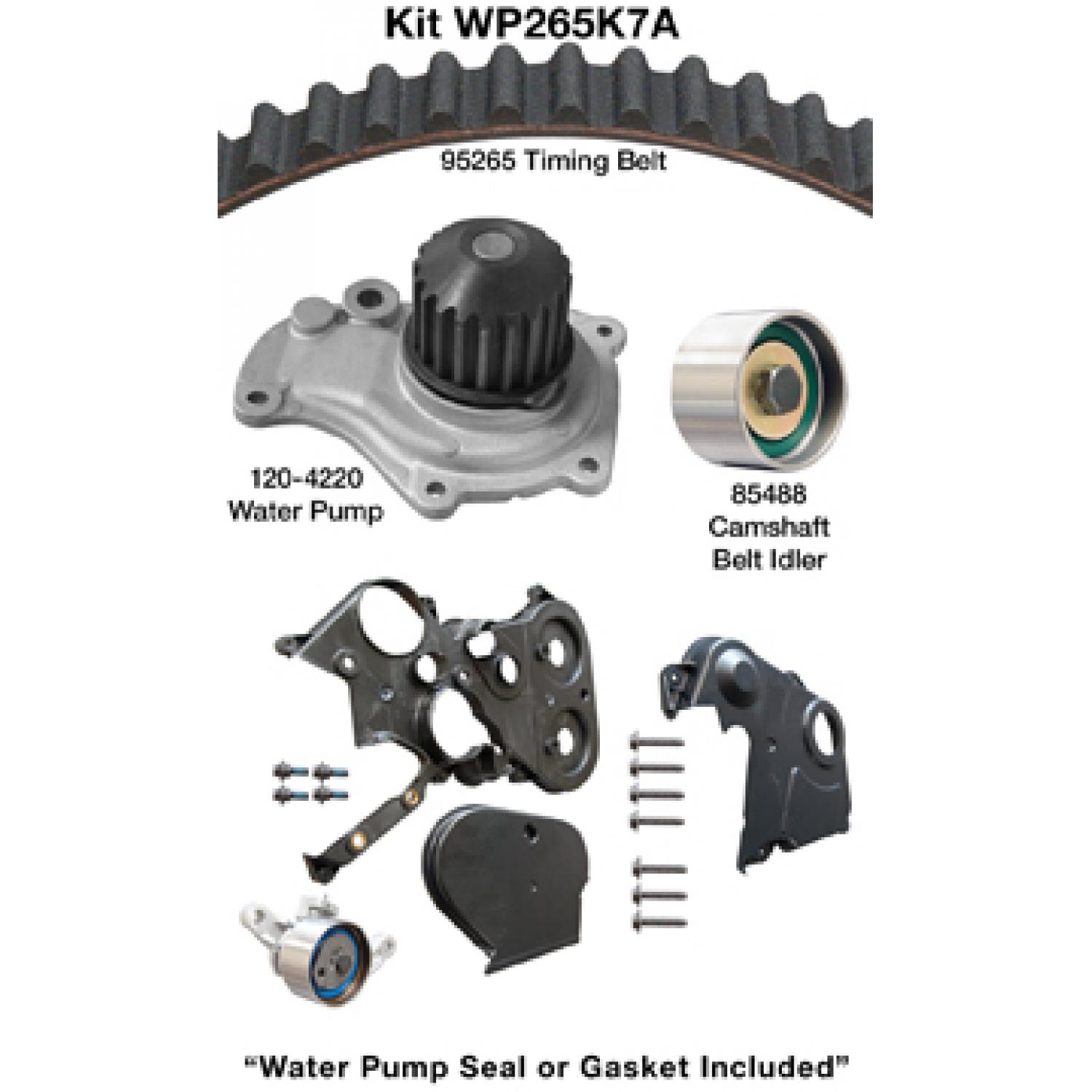 Dayco WP265K7A Engine Timing Belt Kit with Water Pump product image 1 of 1