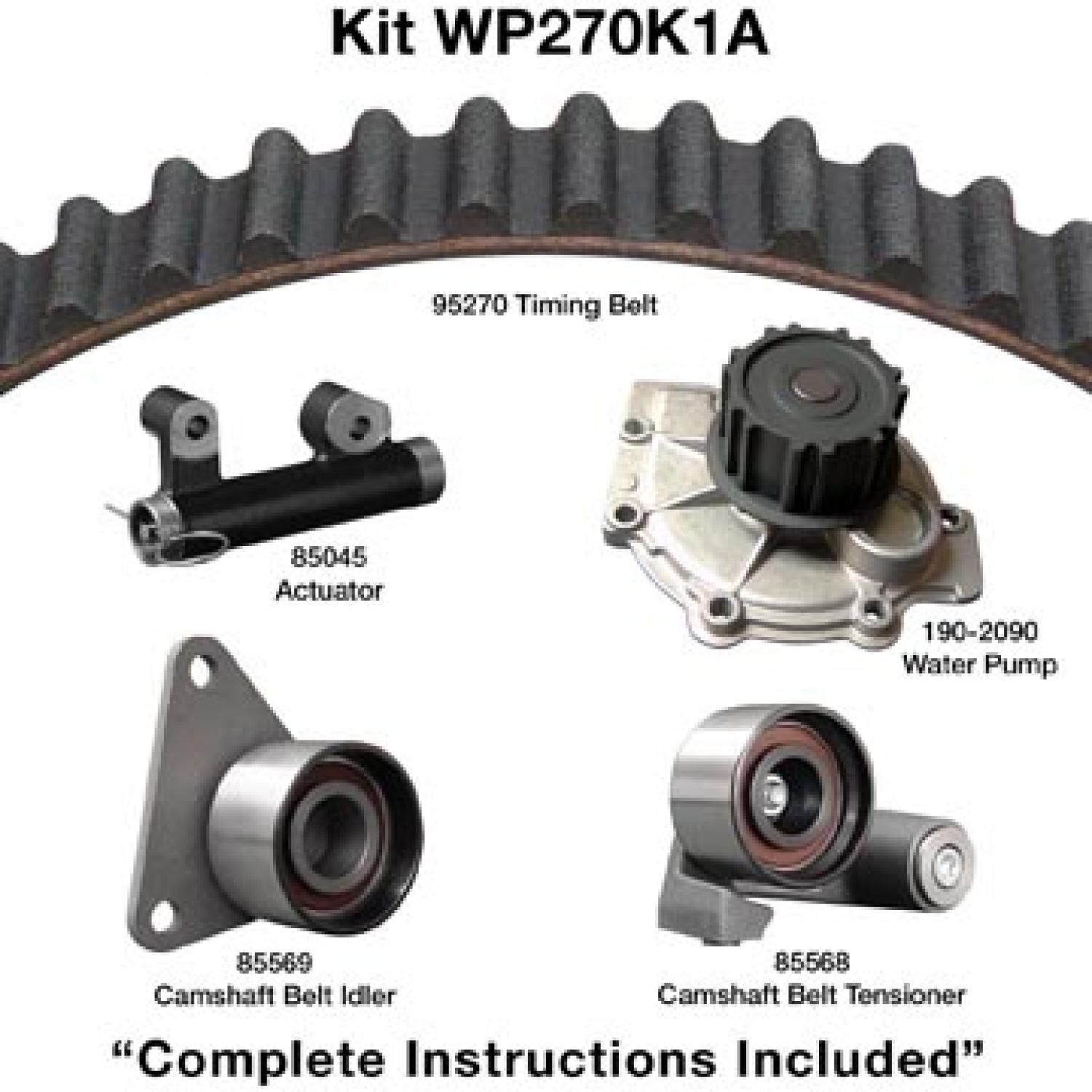 Dayco WP270K1A Engine Timing Belt Kit with Water Pump product image 1 of 1