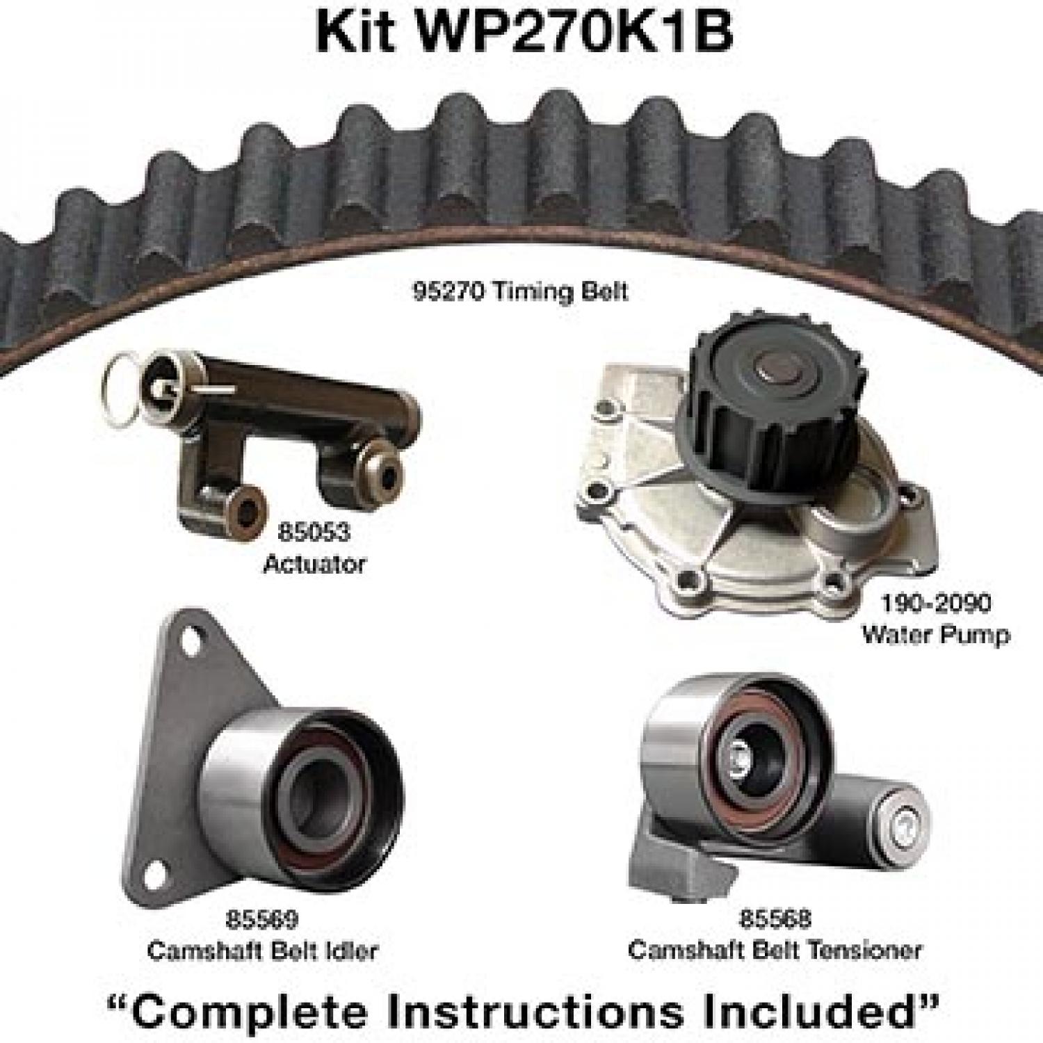 Dayco WP270K1B Engine Timing Belt Kit with Water Pump product image 1 of 1