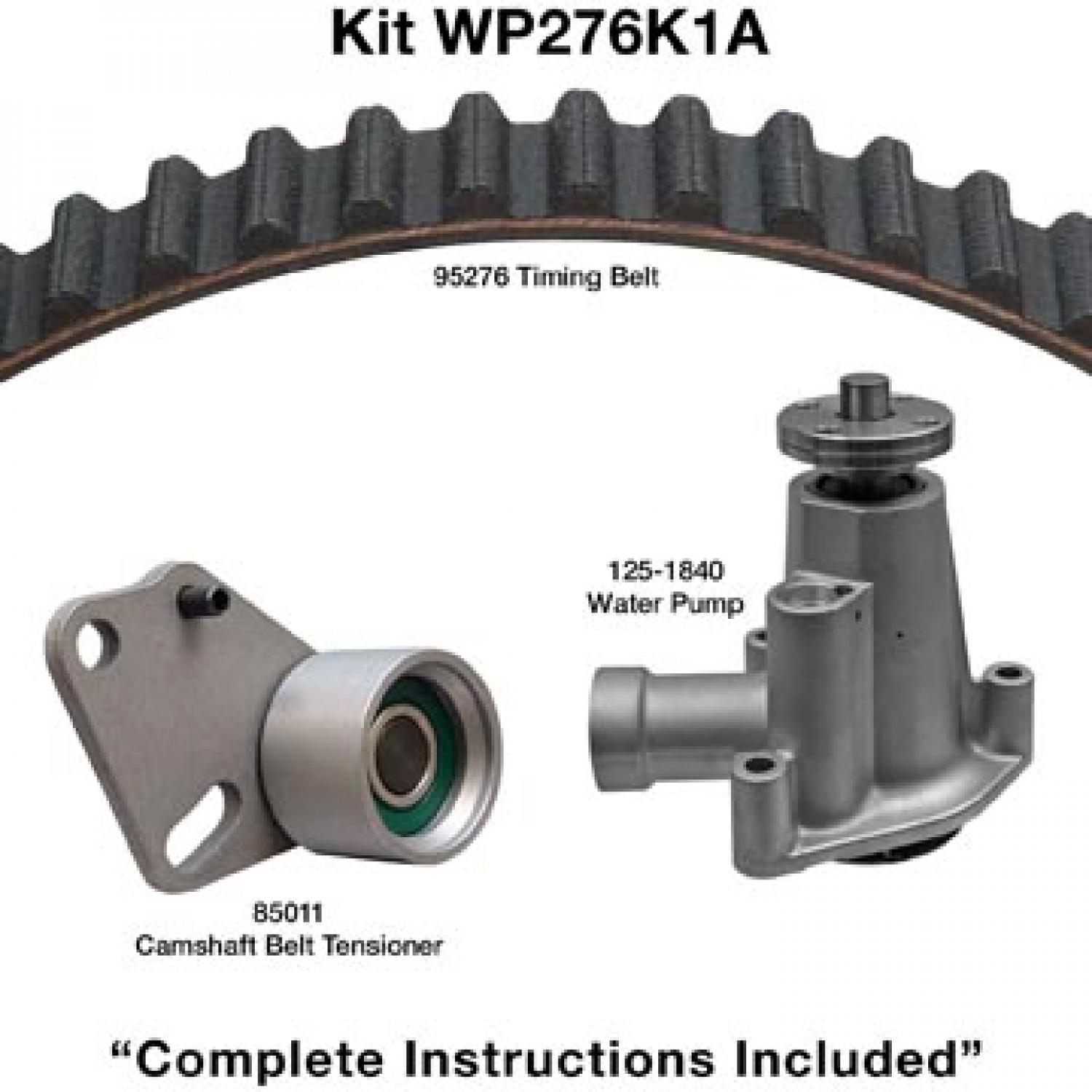 Dayco WP276K1A Engine Timing Belt Kit with Water Pump product image 1 of 1