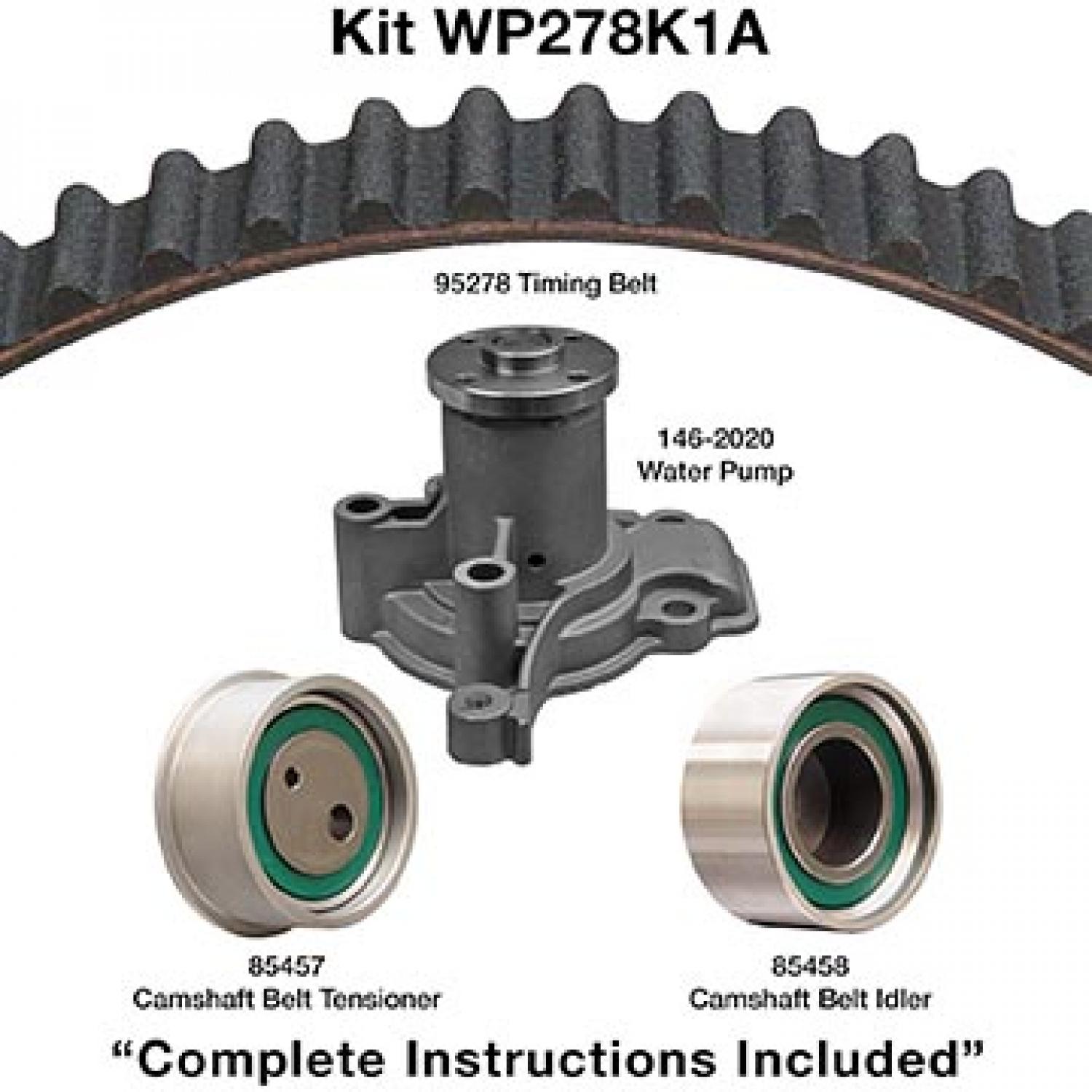 Dayco WP278K1A Engine Timing Belt Kit with Water Pump product image 1 of 1