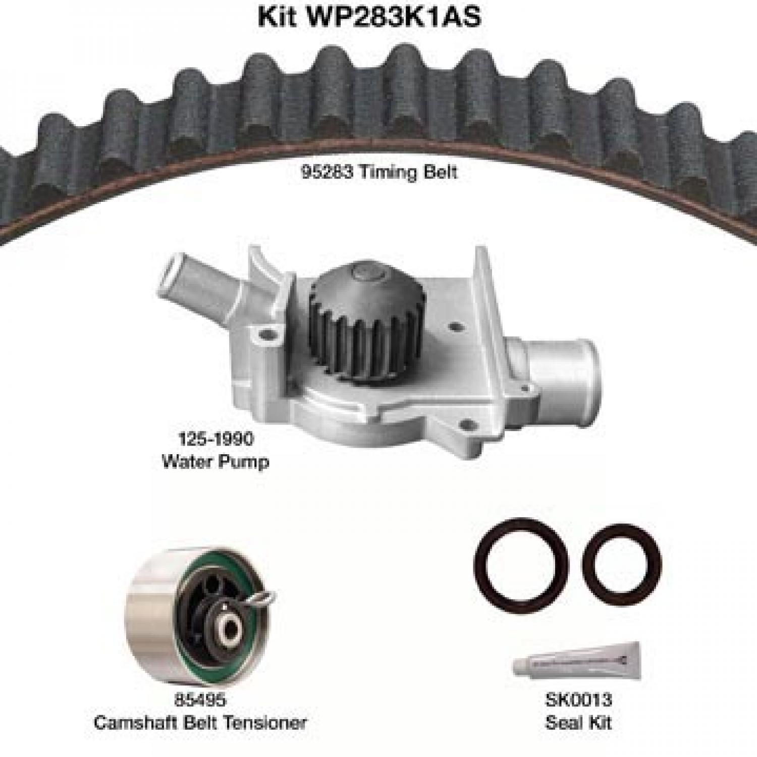 Dayco WP283K1AS Engine Timing Belt Kit with Water Pump product image 1 of 1