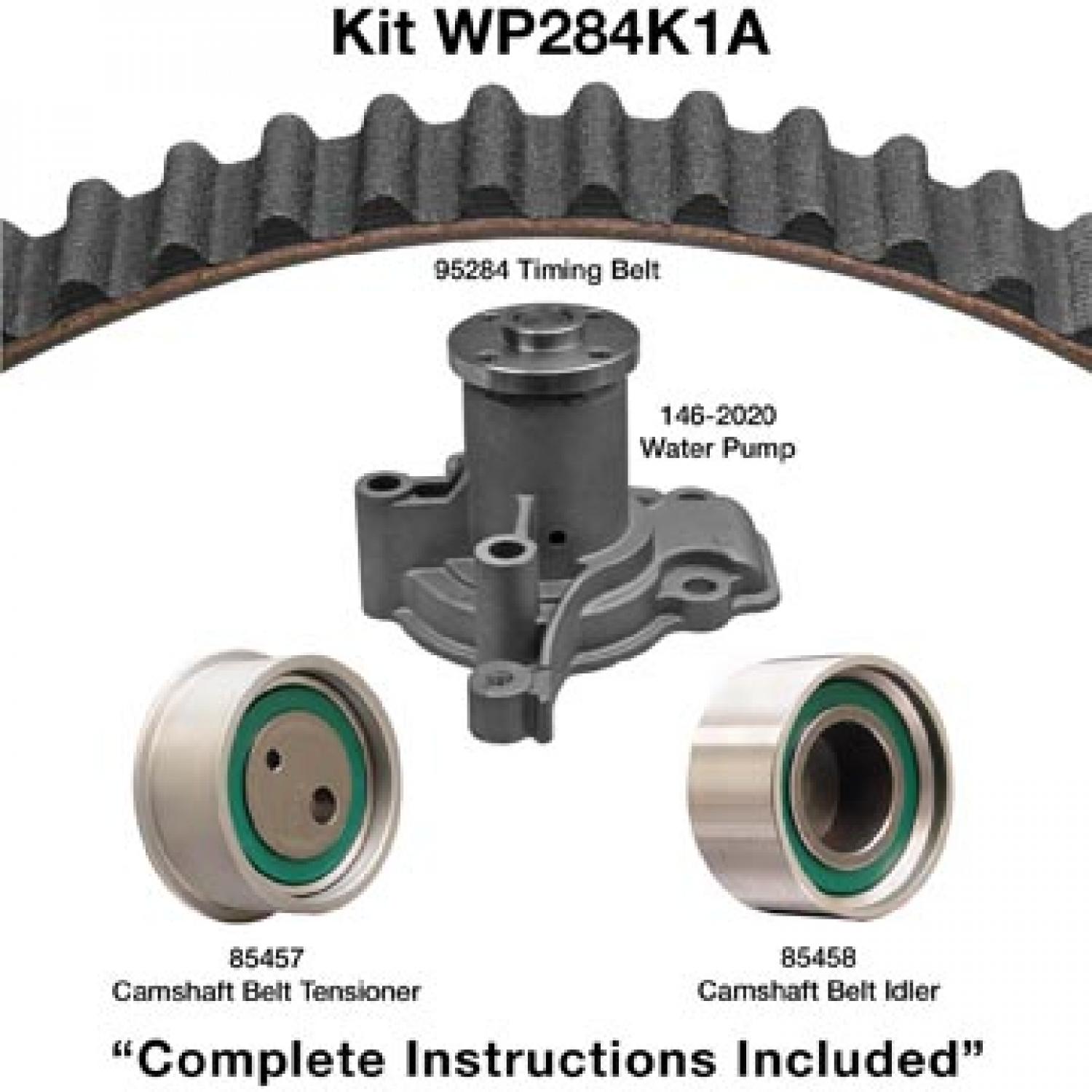 Dayco WP284K1A Engine Timing Belt Kit with Water Pump product image 1 of 1