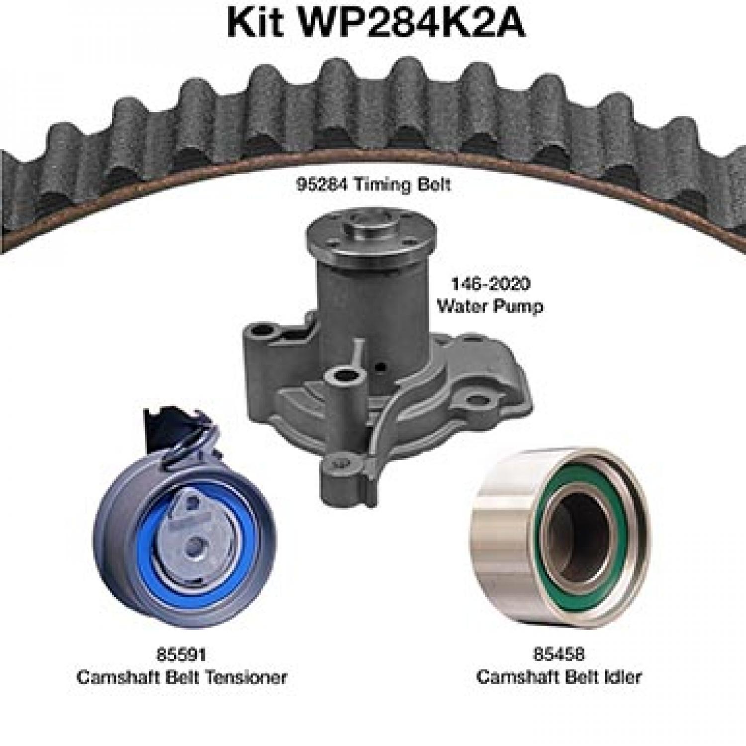 Dayco WP284K2A Engine Timing Belt Kit with Water Pump product image 1 of 1