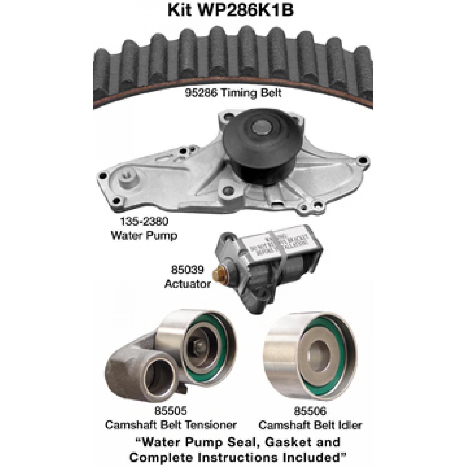 Dayco WP286K1B Engine Timing Belt Kit with Water Pump product image 1 of 1