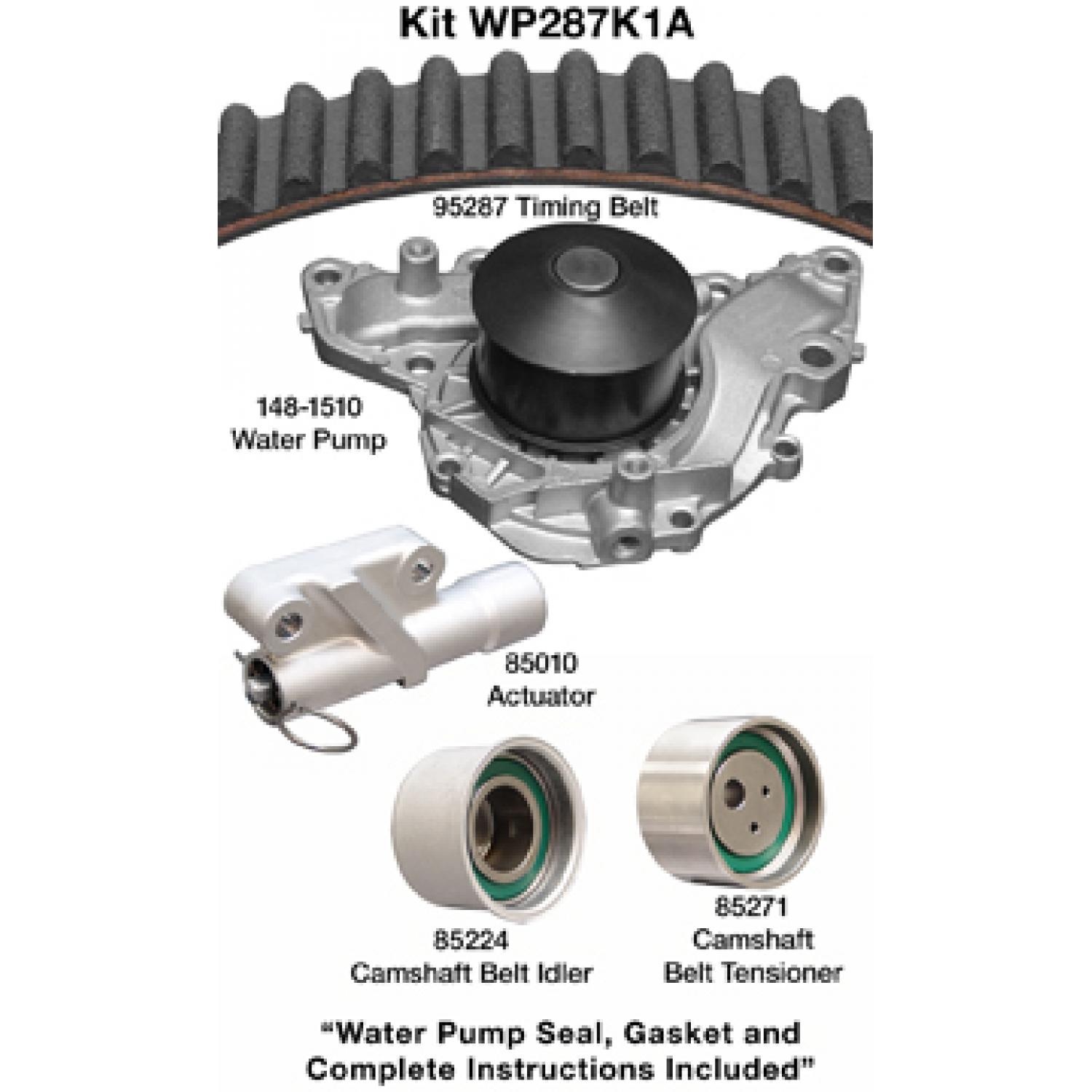 Dayco WP287K1A Engine Timing Belt Kit with Water Pump product image 1 of 1