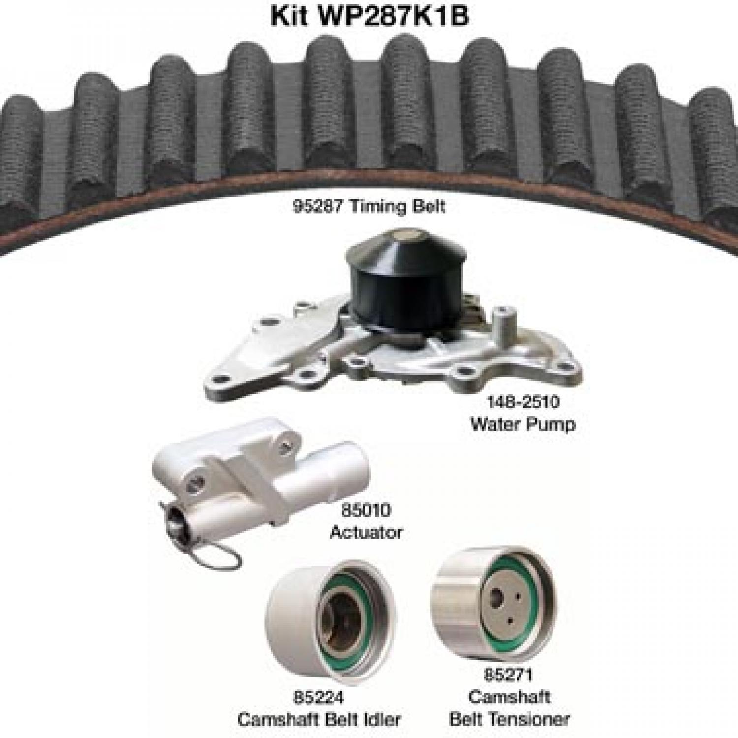 Dayco WP287K1B - Engine Timing Belt Kit with Water Pump Dayco WP287K1B Engine Timing Belt Kit with Water Pump product image 1 of 1