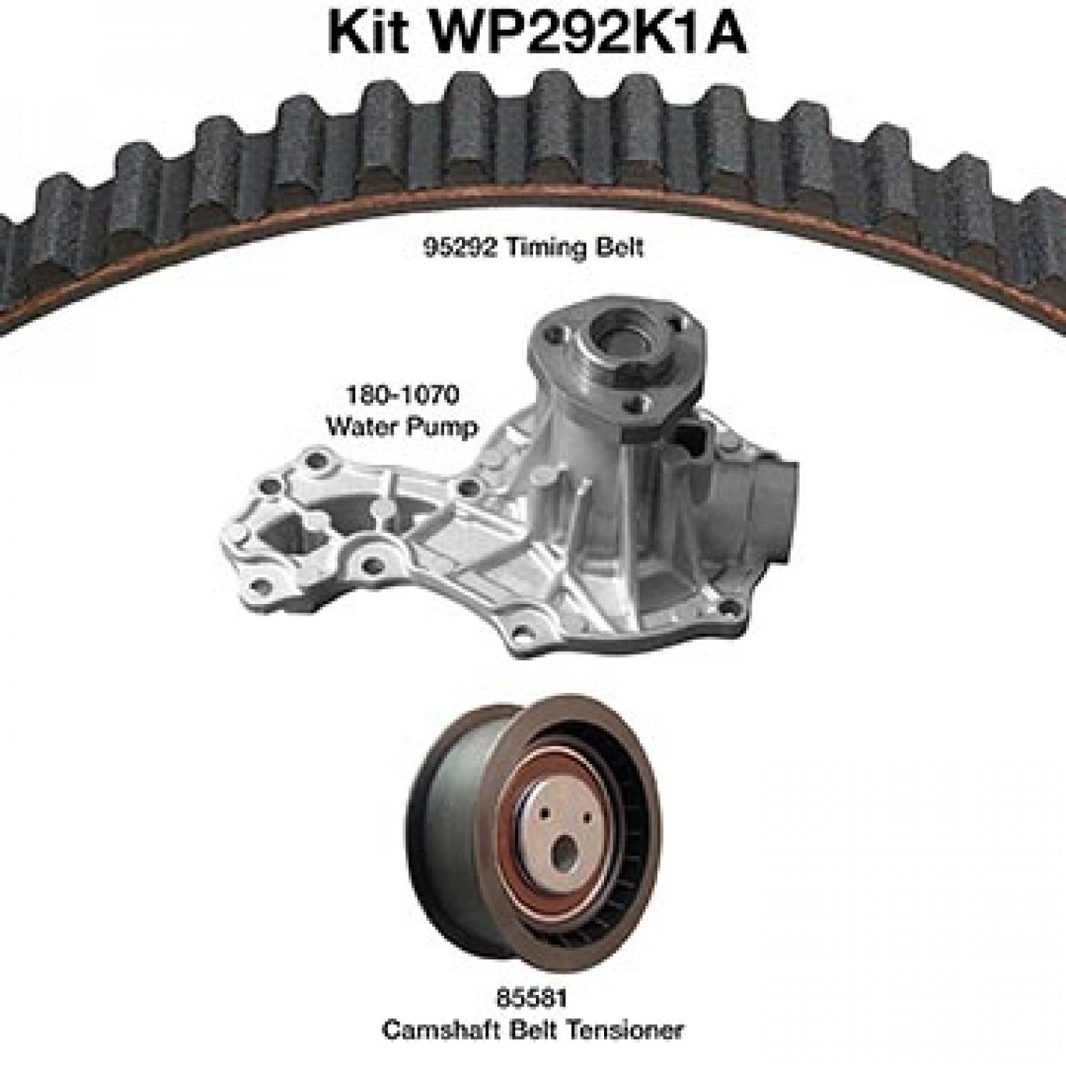 Dayco WP292K1A Engine Timing Belt Kit with Water Pump product image 1 of 1