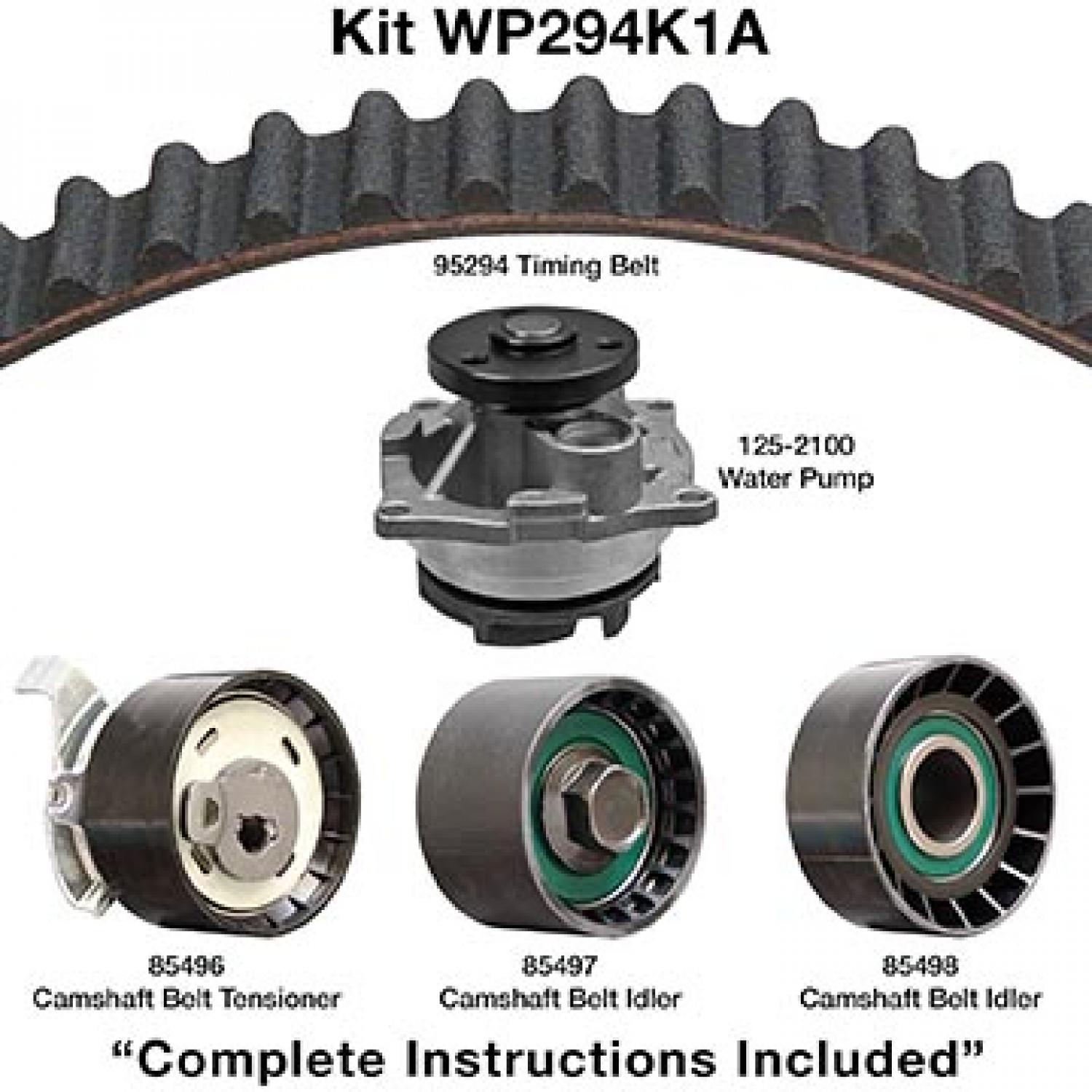 Dayco WP294K1A - Engine Timing Belt Kit with Water Pump Dayco WP294K1A Engine Timing Belt Kit with Water Pump product image 1 of 1