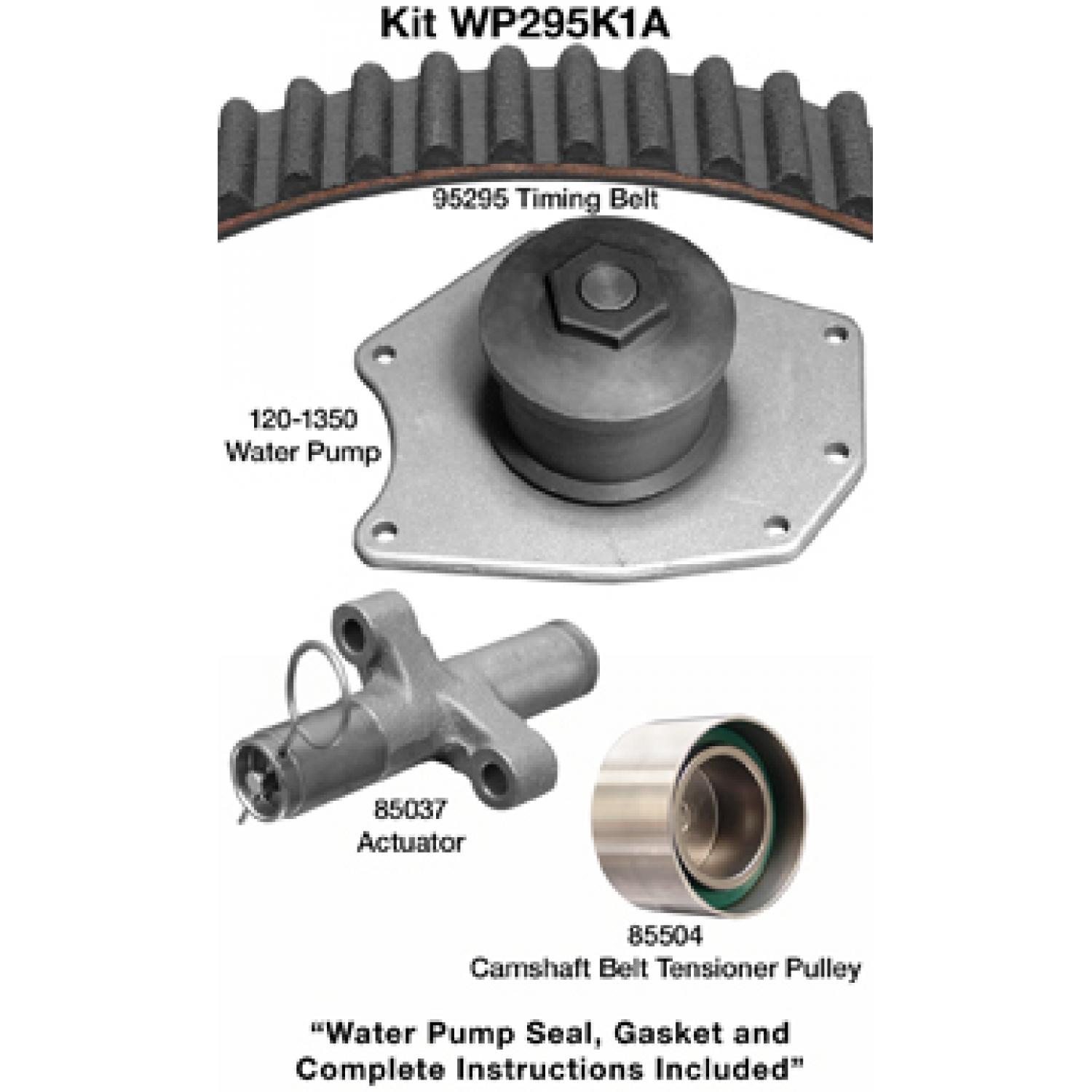 Dayco WP295K1A Engine Timing Belt Kit with Water Pump product image 1 of 1