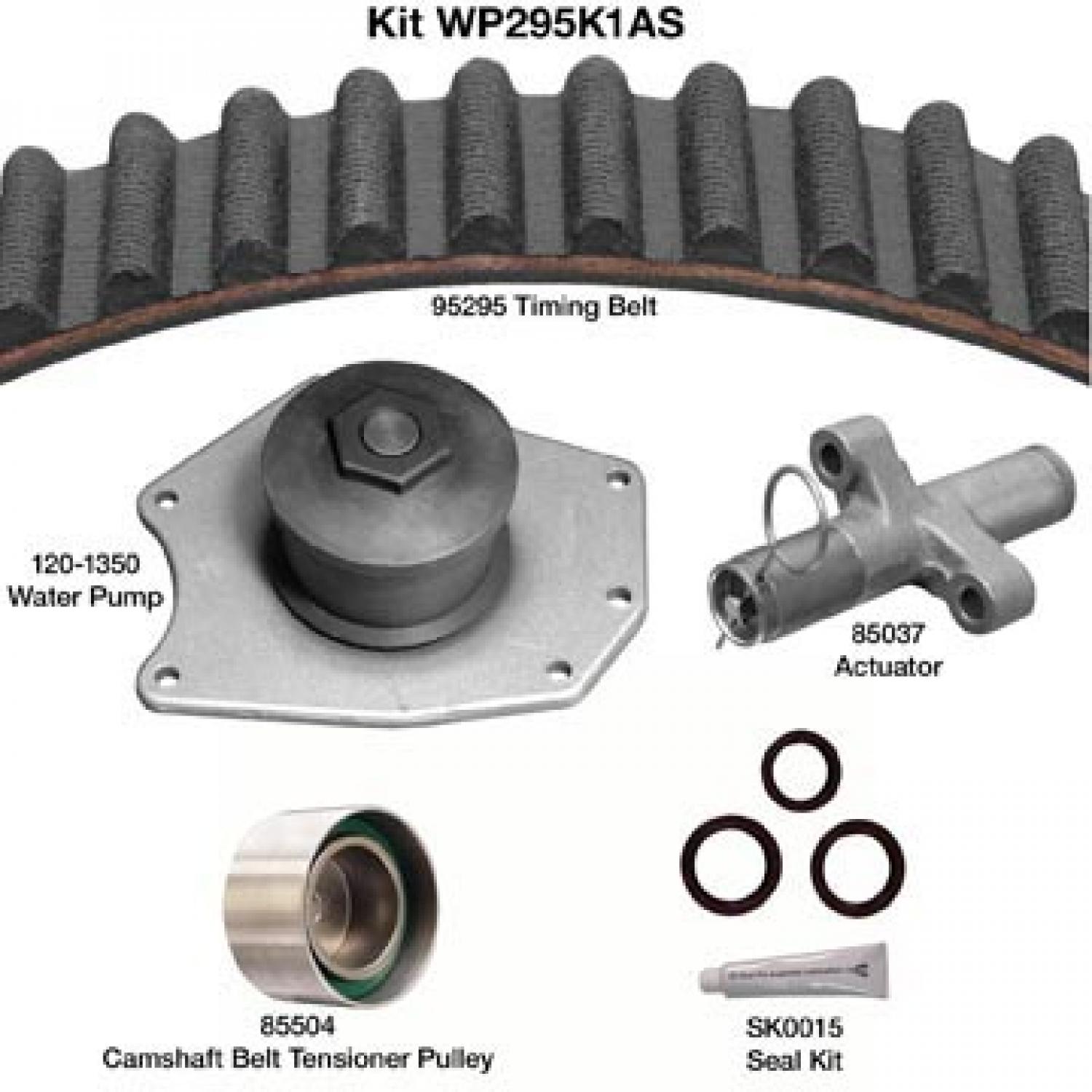 Dayco WP295K1AS - Engine Timing Belt Kit with Water Pump Dayco WP295K1AS Engine Timing Belt Kit with Water Pump product image 1 of 1