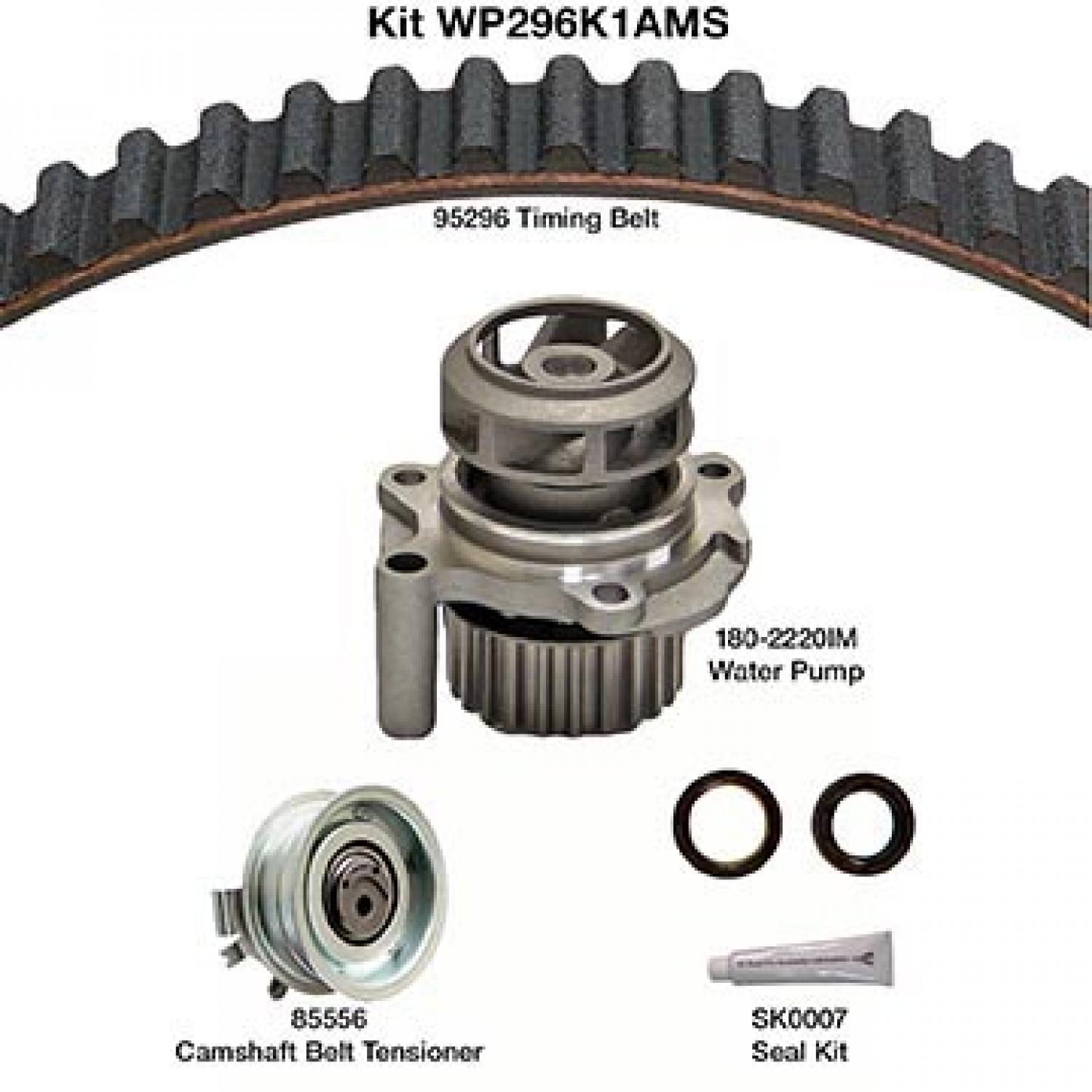 Dayco WP296K1AMS Engine Timing Belt Kit with Water Pump product image 1 of 1