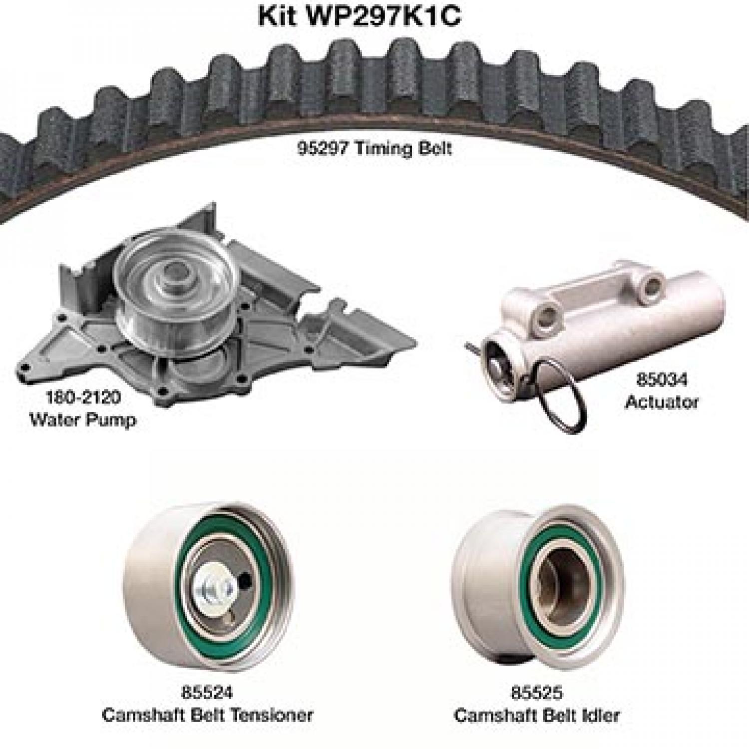 Dayco WP297K1C - Engine Timing Belt Kit with Water Pump Dayco WP297K1C Engine Timing Belt Kit with Water Pump product image 1 of 1