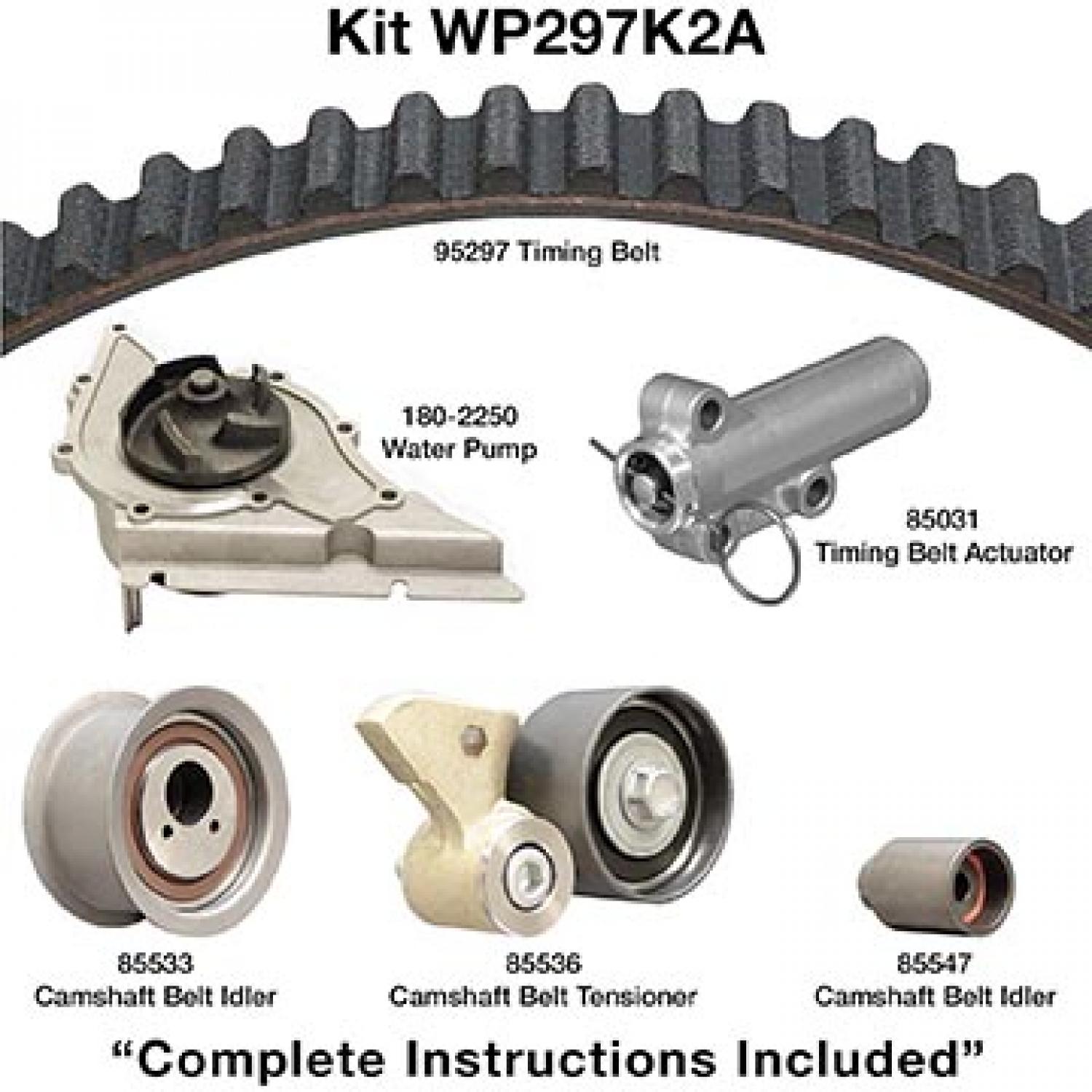 Dayco WP297K2A Engine Timing Belt Kit with Water Pump product image 1 of 1