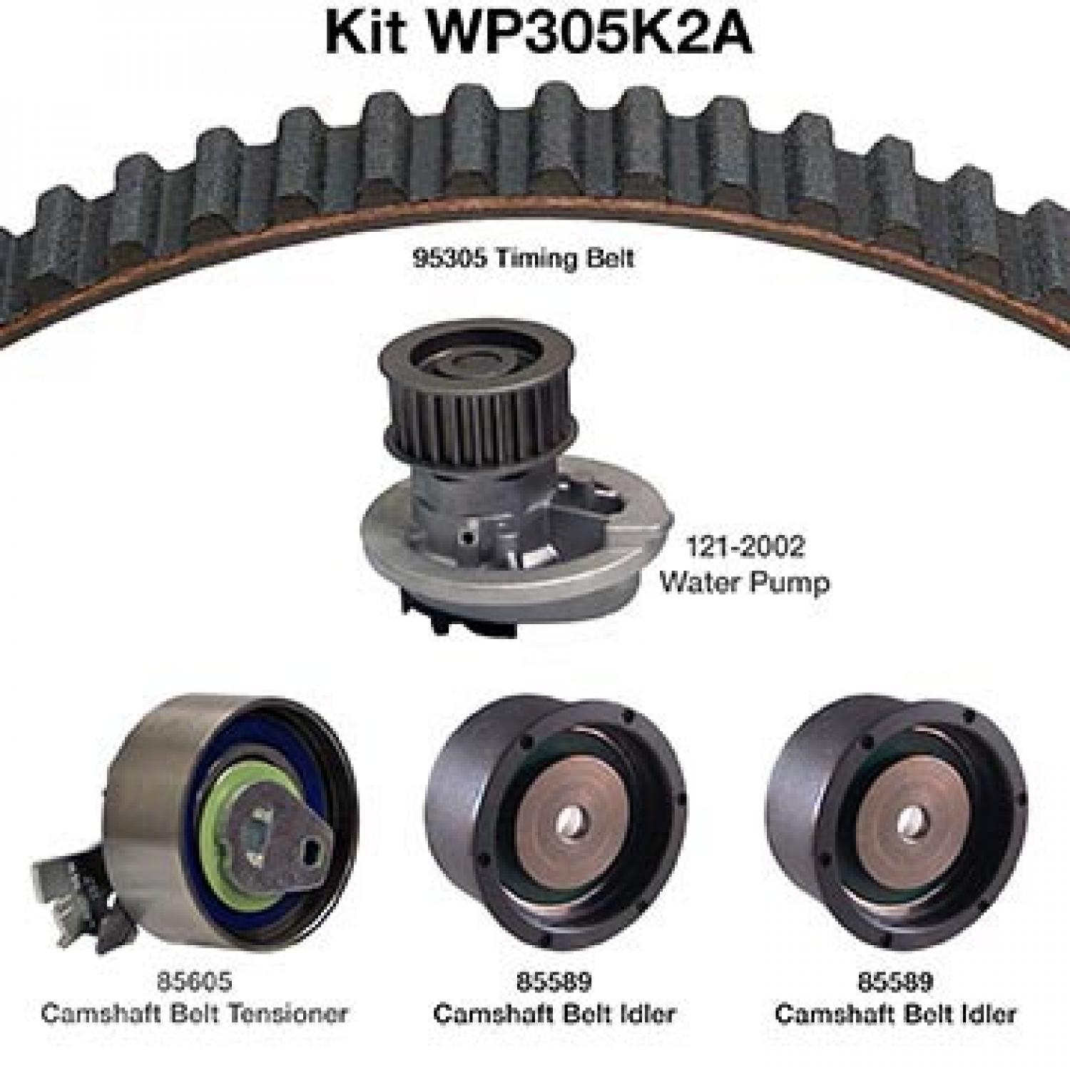 Dayco WP305K2A Engine Timing Belt Kit with Water Pump product image 1 of 1