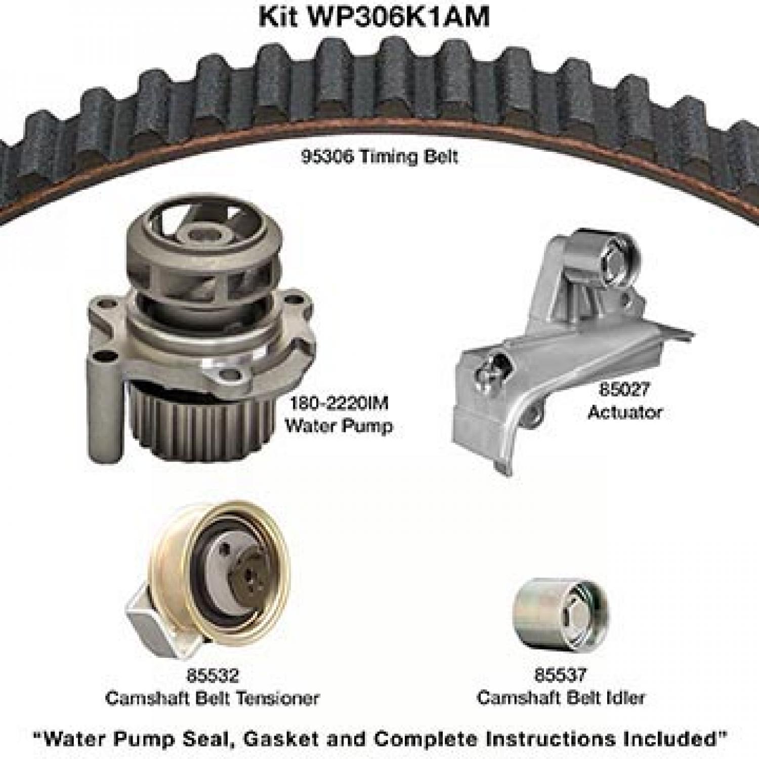 Dayco WP306K1AM Engine Timing Belt Kit with Water Pump product image 1 of 1