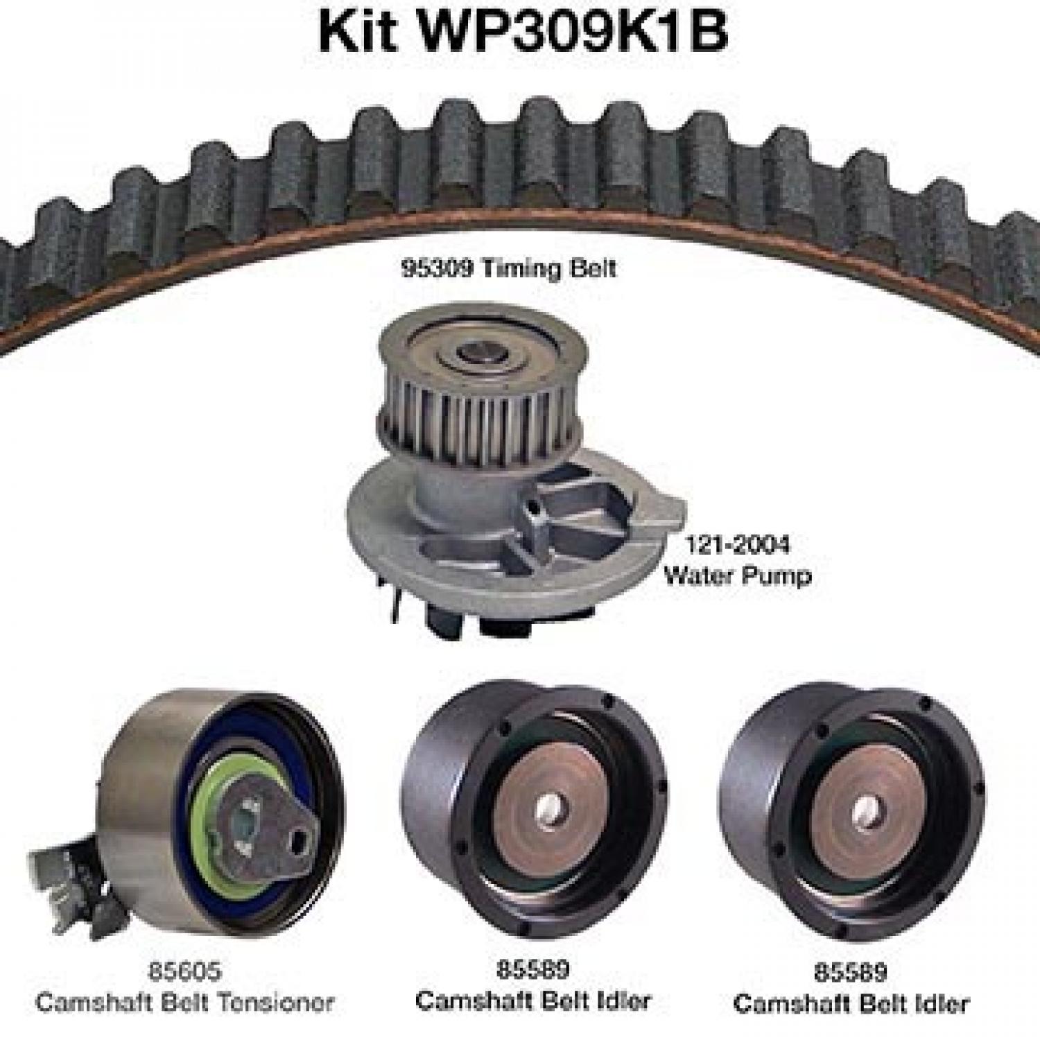 Dayco WP309K1B Engine Timing Belt Kit with Water Pump product image 1 of 1
