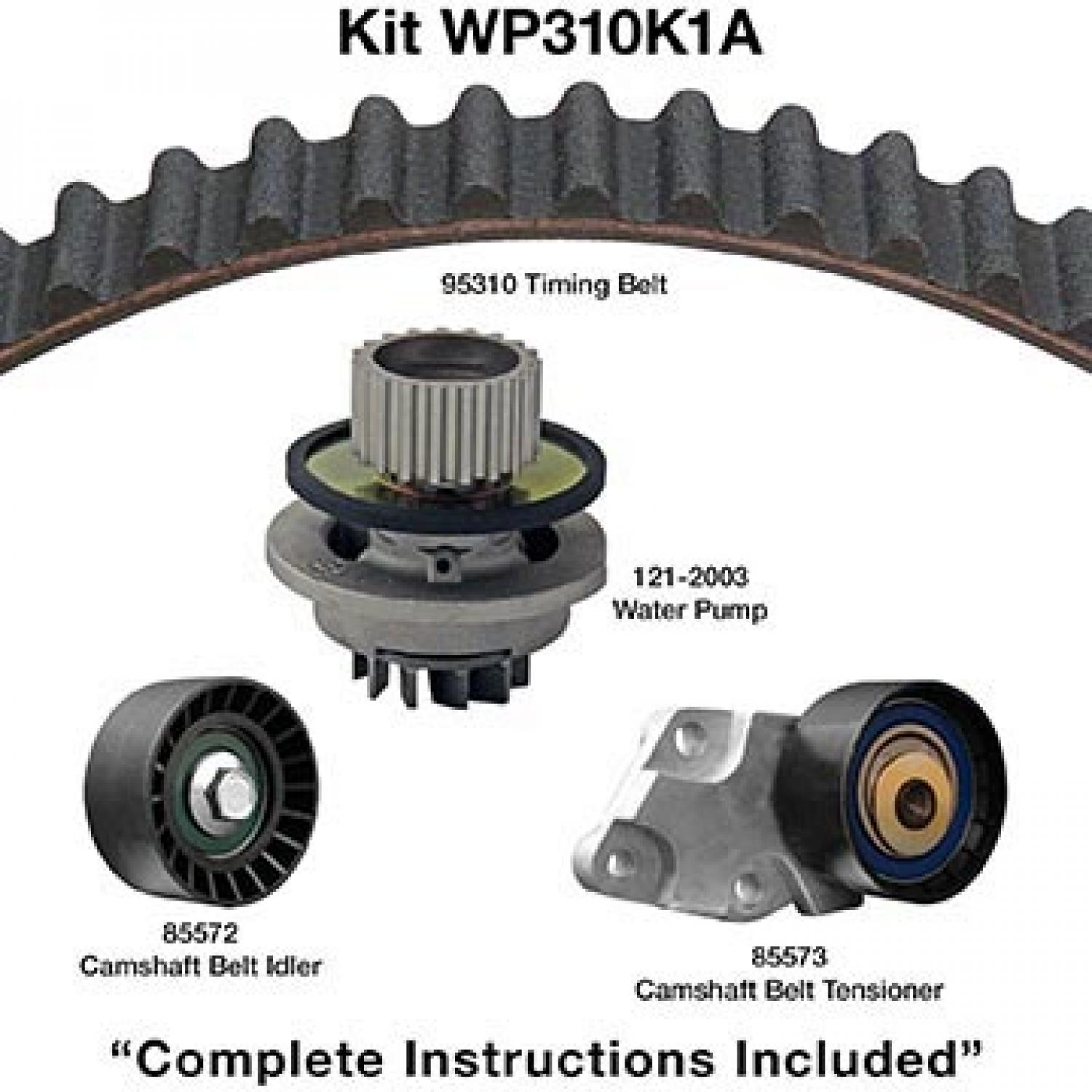 Dayco WP310K1A Engine Timing Belt Kit with Water Pump product image 1 of 1