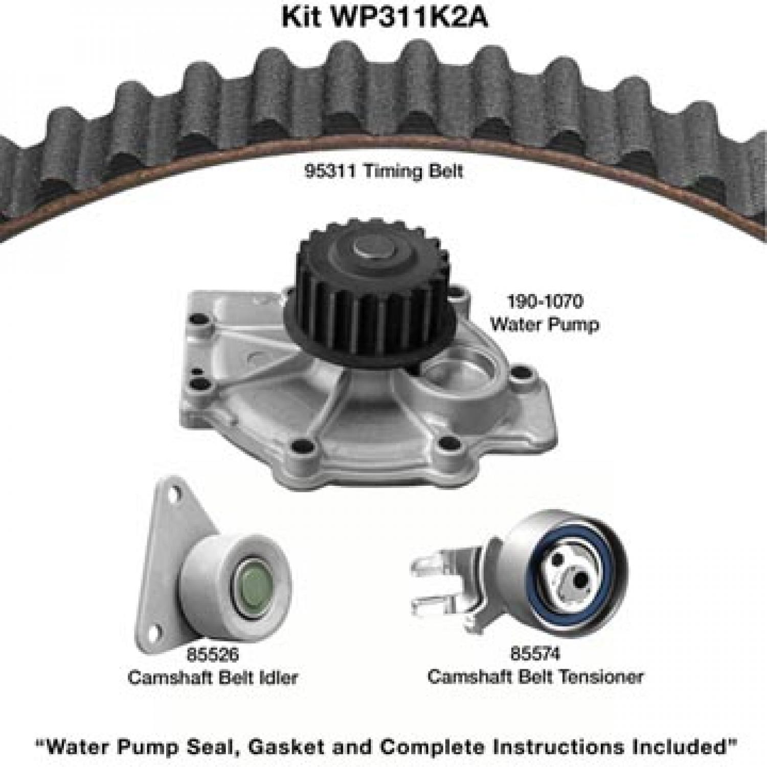 Dayco WP311K2A Engine Timing Belt Kit with Water Pump product image 1 of 1