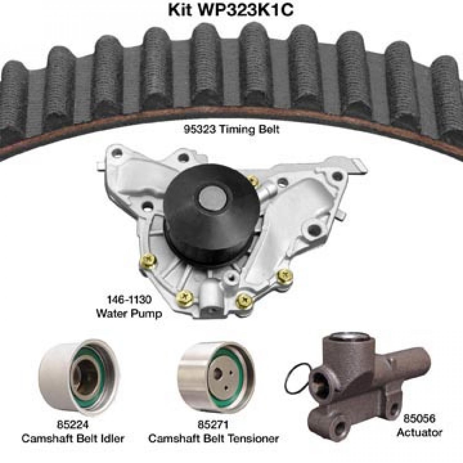 Dayco WP323K1C Engine Timing Belt Kit with Water Pump product image 1 of 1