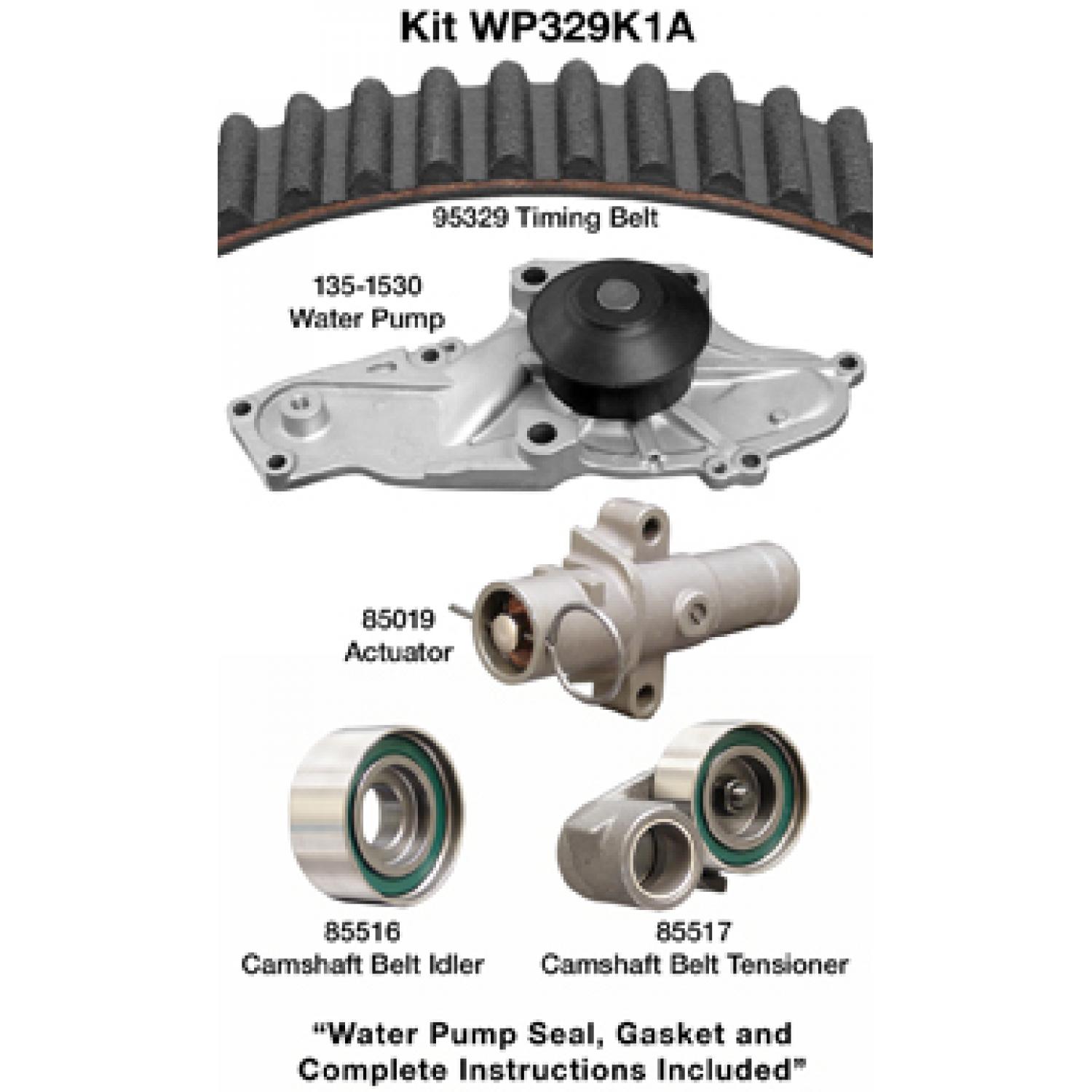 Dayco WP329K1A Engine Timing Belt Kit with Water Pump product image 1 of 1