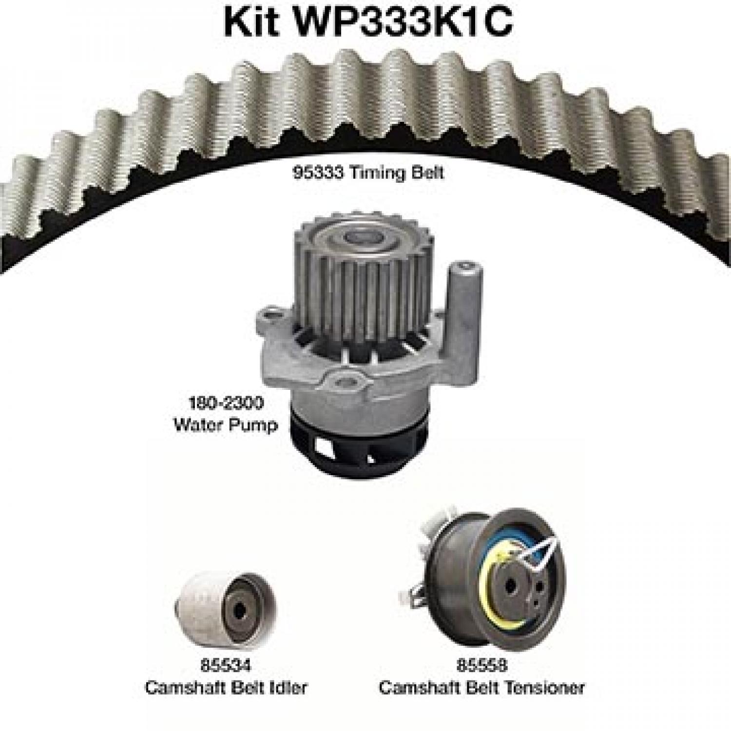 Dayco WP333K1C Engine Timing Belt Kit with Water Pump product image 1 of 1