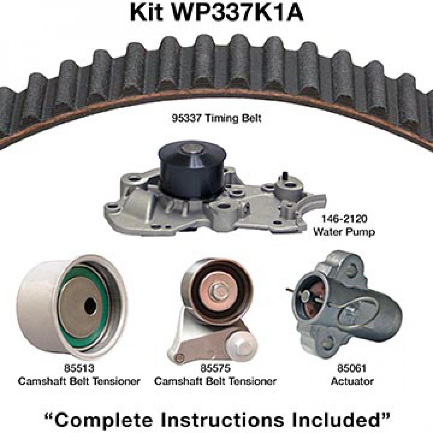 Dayco WP337K1A - Engine Timing Belt Kit with Water Pump Dayco WP337K1A Engine Timing Belt Kit with Water Pump product image 1 of 1