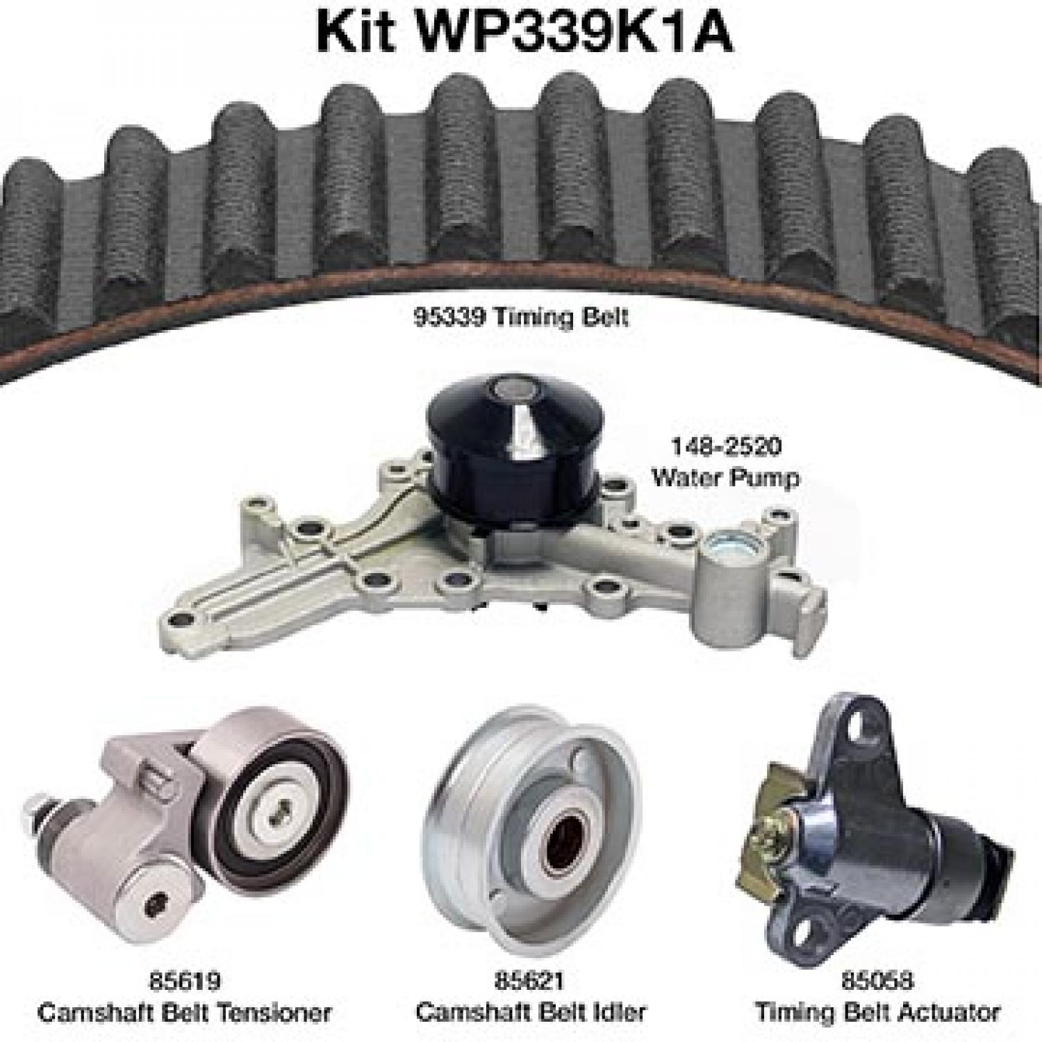 Dayco WP339K1A Engine Timing Belt Kit with Water Pump product image 1 of 1