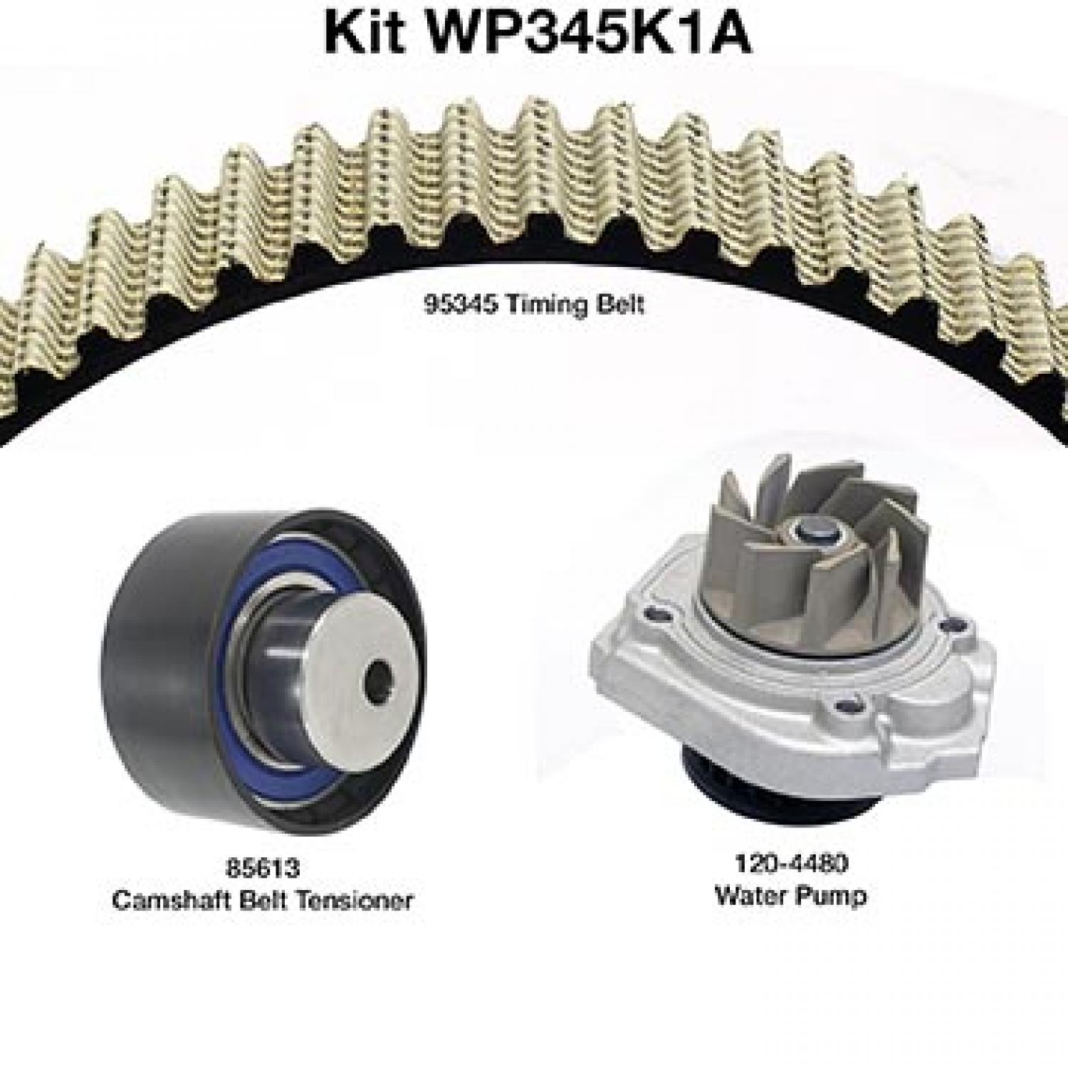 Dayco WP345K1A Engine Timing Belt Kit with Water Pump product image 1 of 1