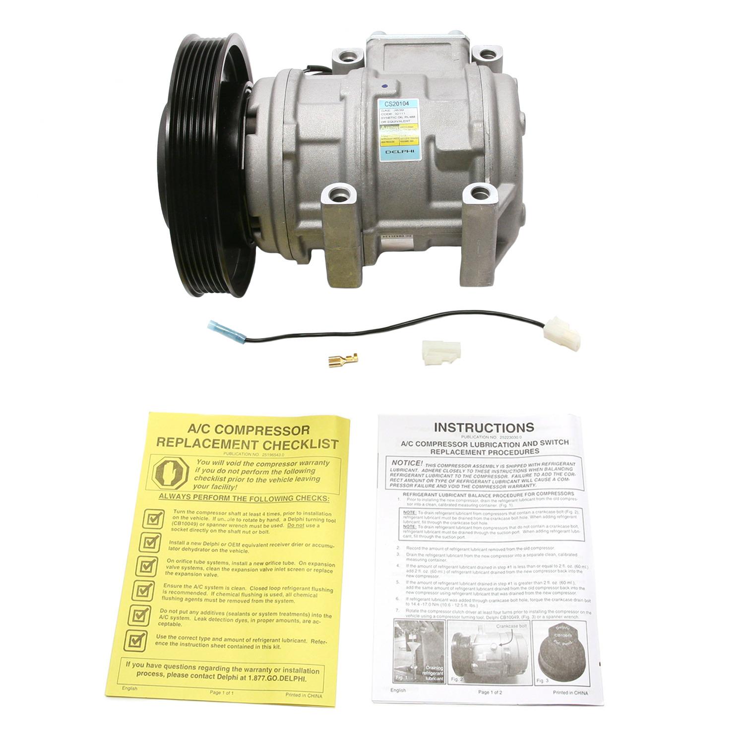 Delphi CS20104 A/C Compressor product image 7 of 9