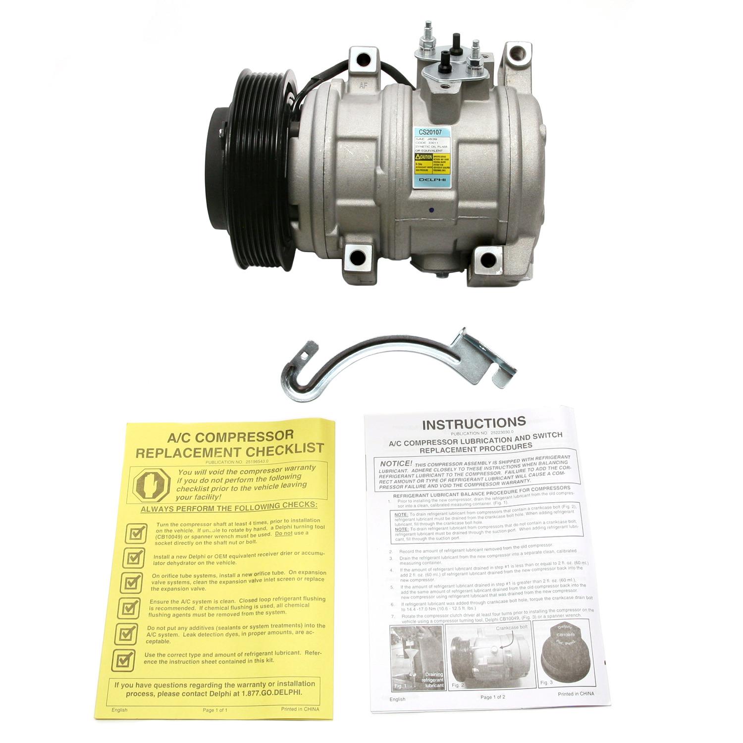 Delphi CS20107 A/C Compressor product image 5 of 7