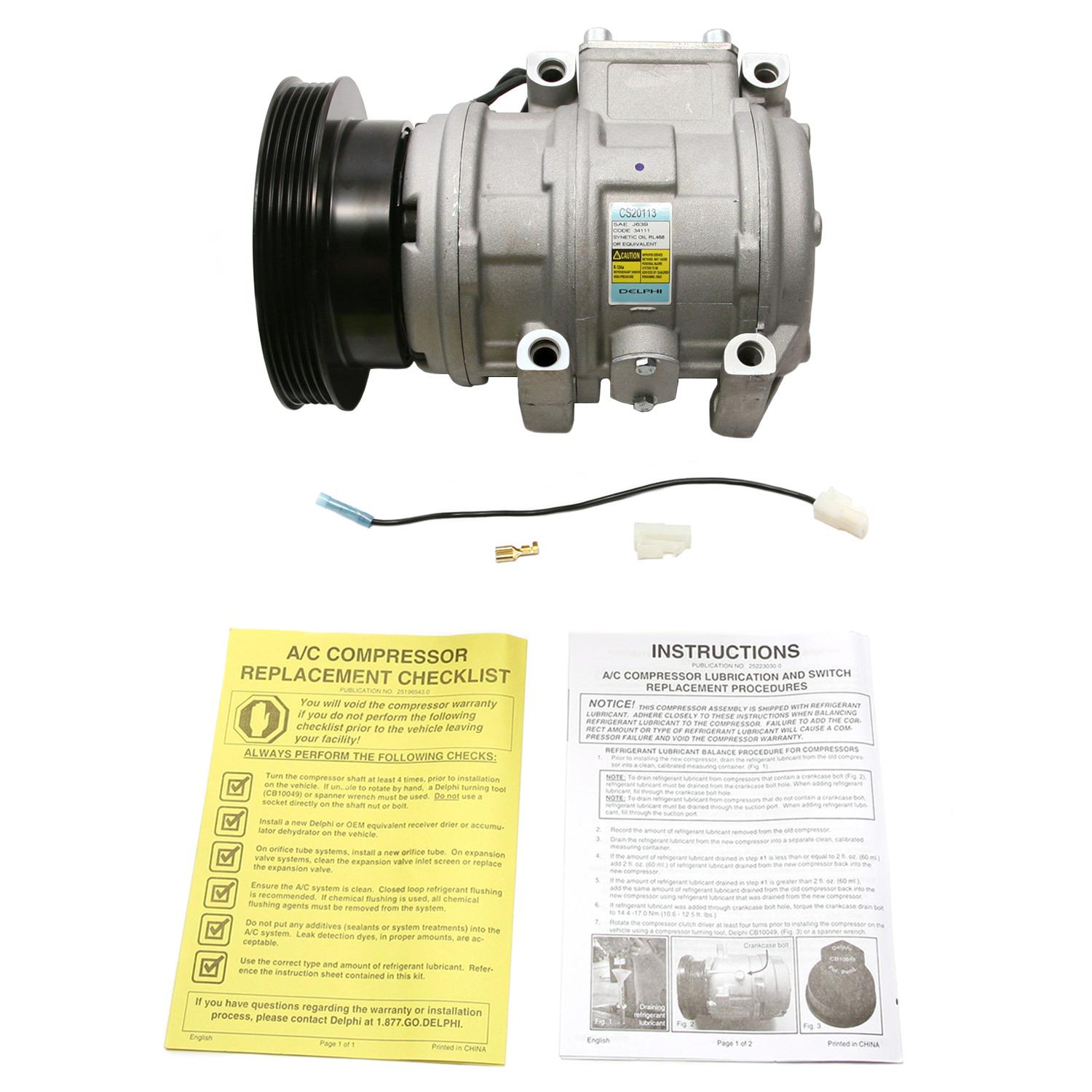 Delphi CS20113 A/C Compressor product image 7 of 9