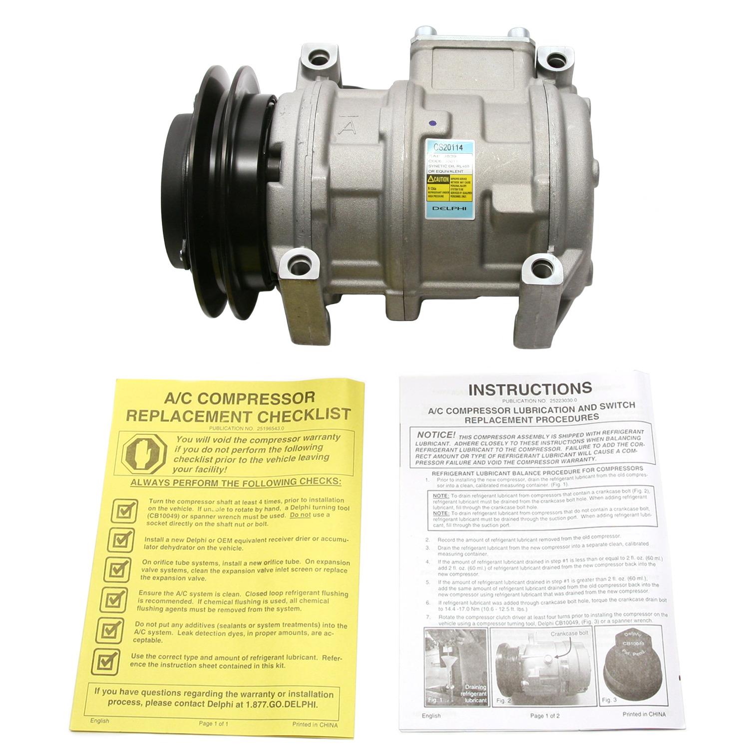 Delphi CS20114 A/C Compressor product image 5 of 7