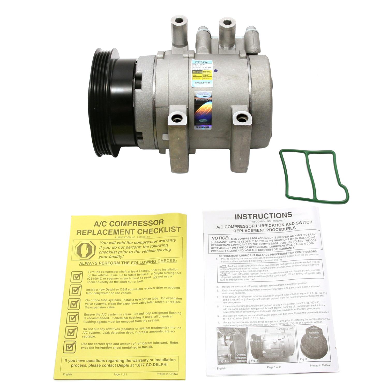 Delphi CS20134 A/C Compressor product image 6 of 7